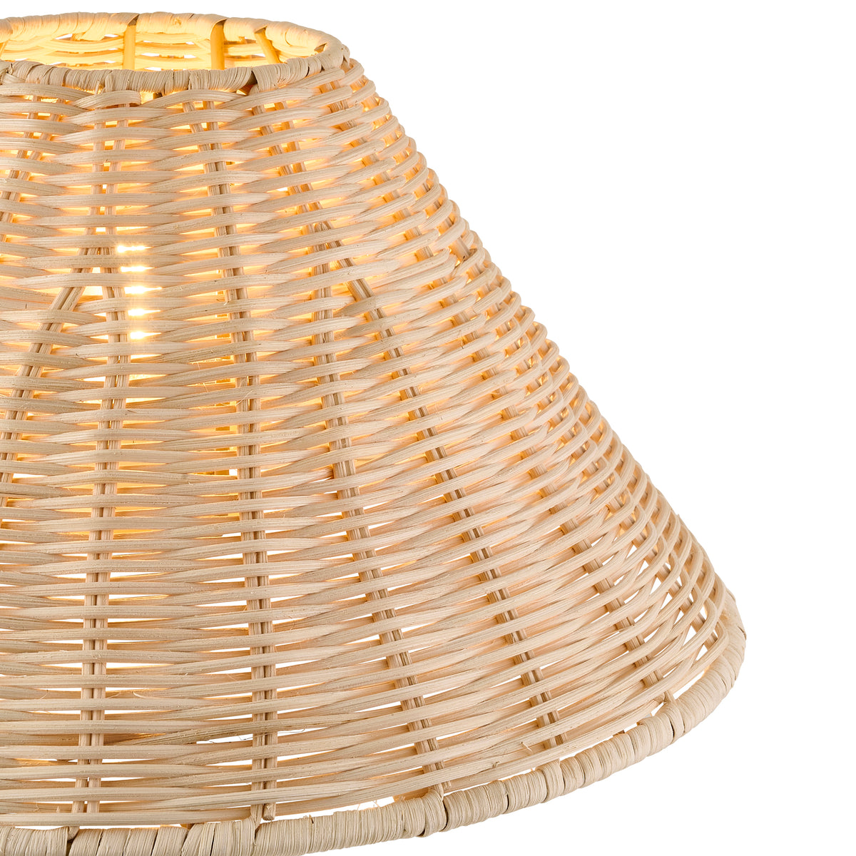 Endon Rattan 31cm Tapered Shade - Natural Rattan