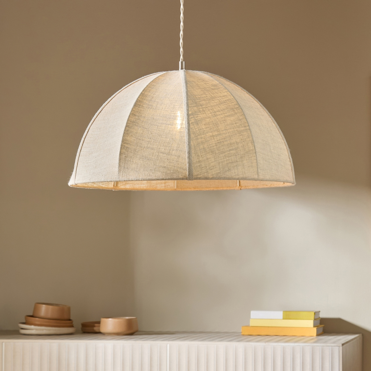 MADE.COM Benny Easy Fit Shade in Cream Linen