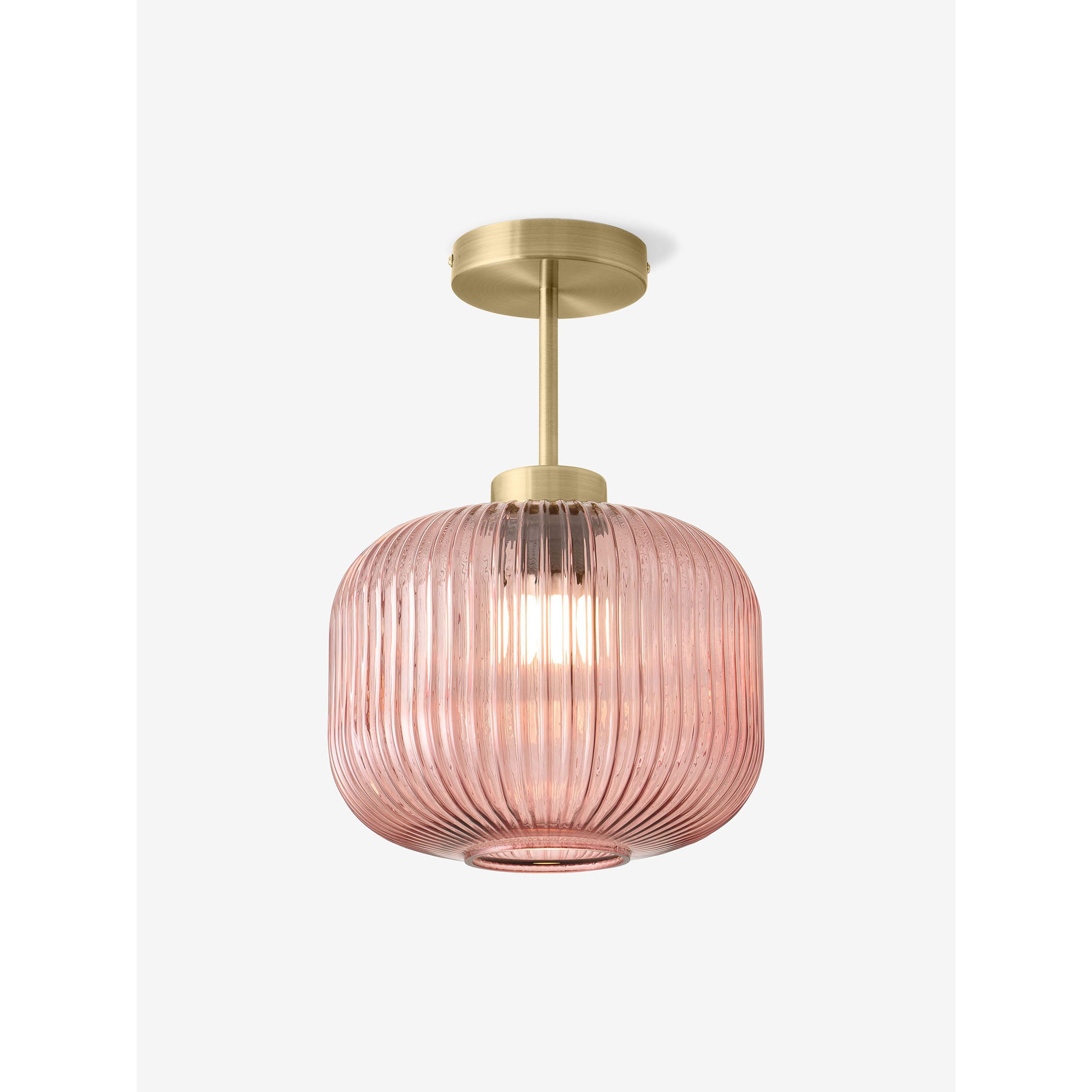 MADE.COM Briz Flush Ceiling Light - Pink