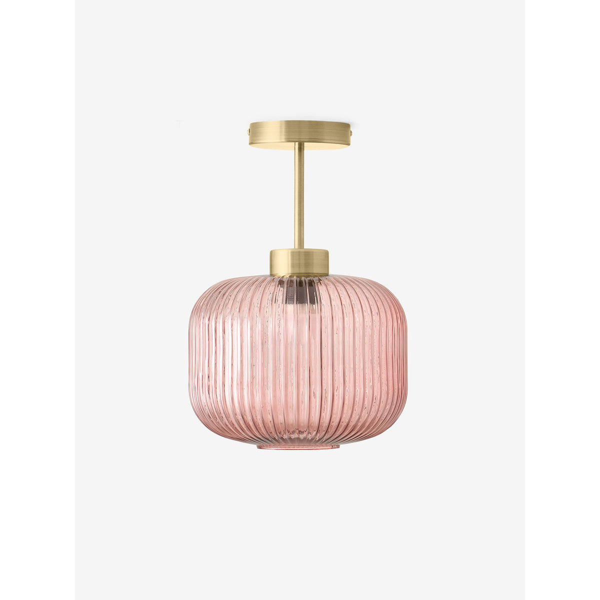 MADE.COM Briz Flush Ceiling Light - Pink