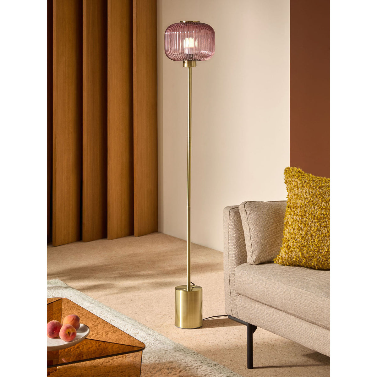 MADE.COM Briz Floor Lamp - Pink