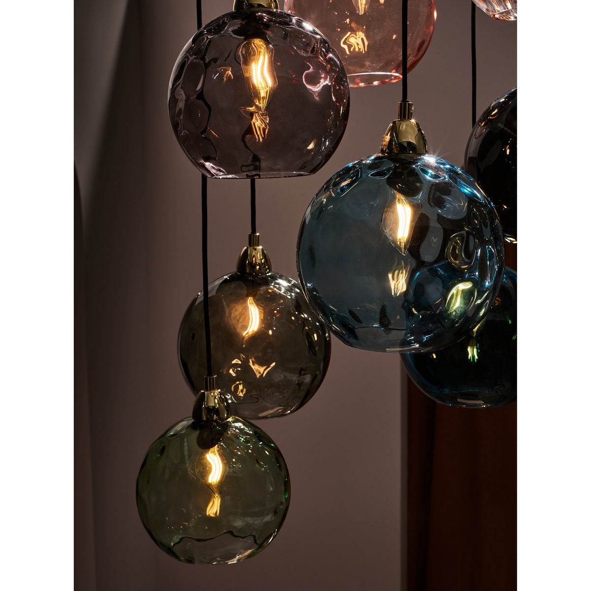 MADE.COM Ilaria 8 Light Cluster Pendant - Blue