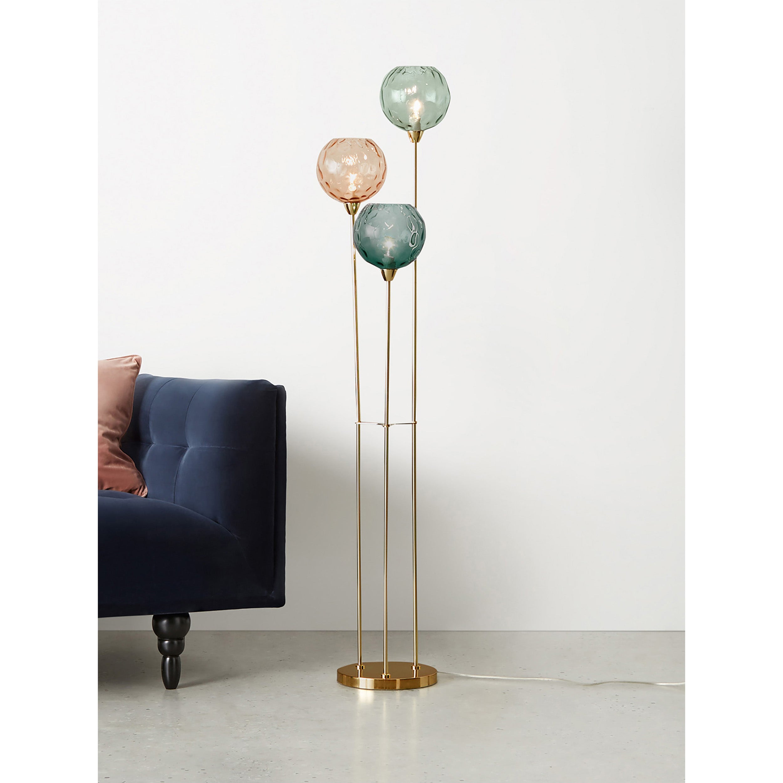 MADE.COM Ilaria Floor Lamp - Blue & Pink