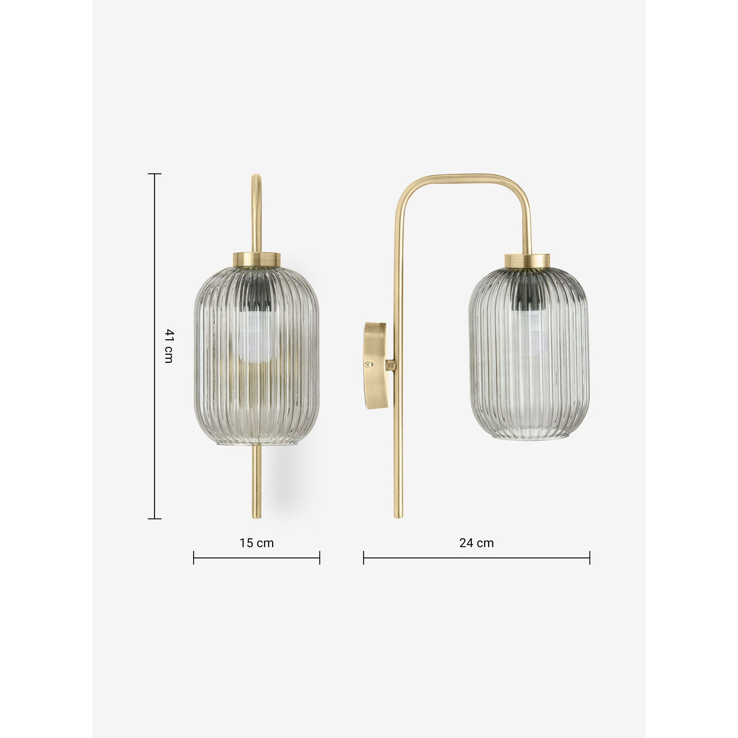 MADE.COM Briz Wall Lamp - Grey