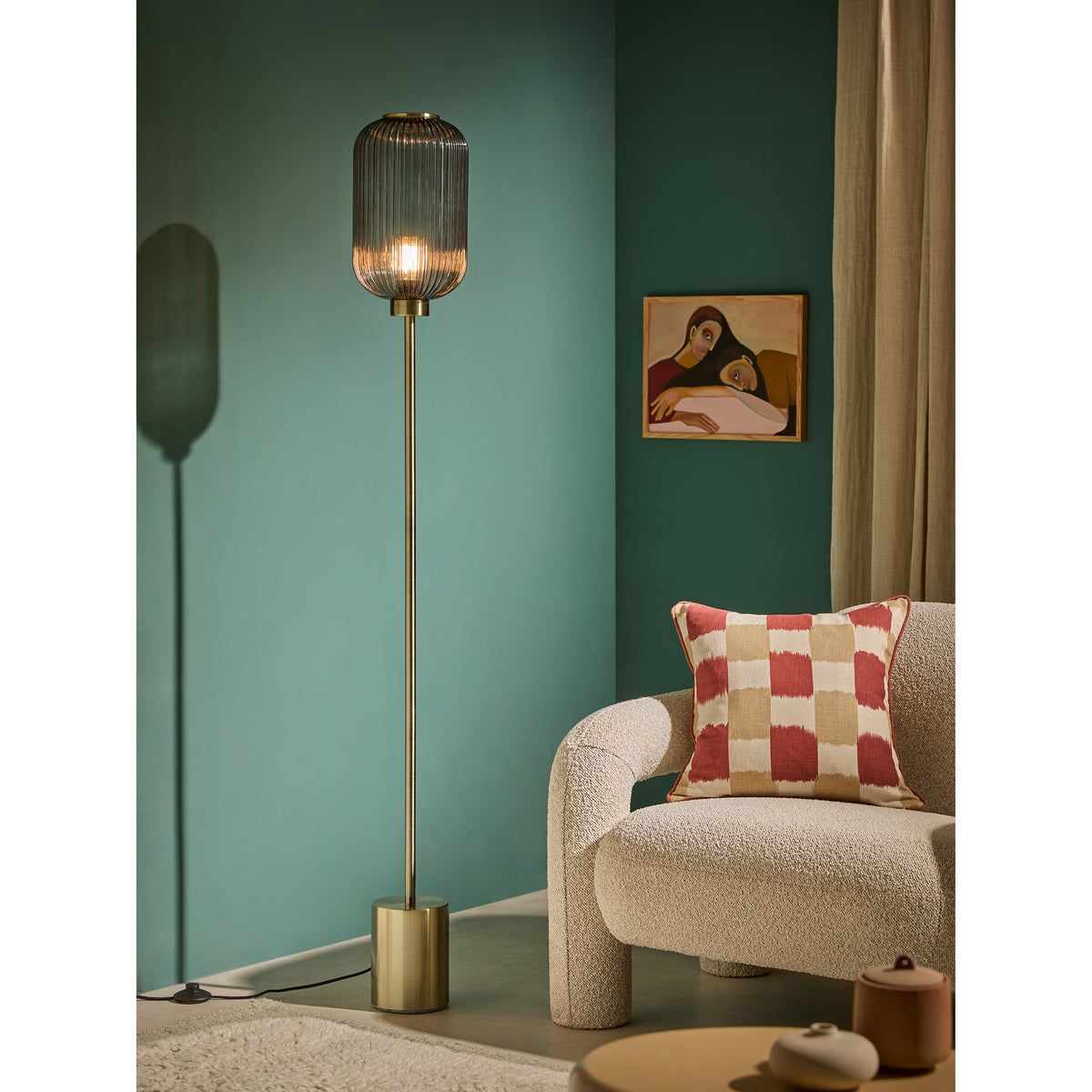 MADE.COM Briz Floor Lamp - Grey