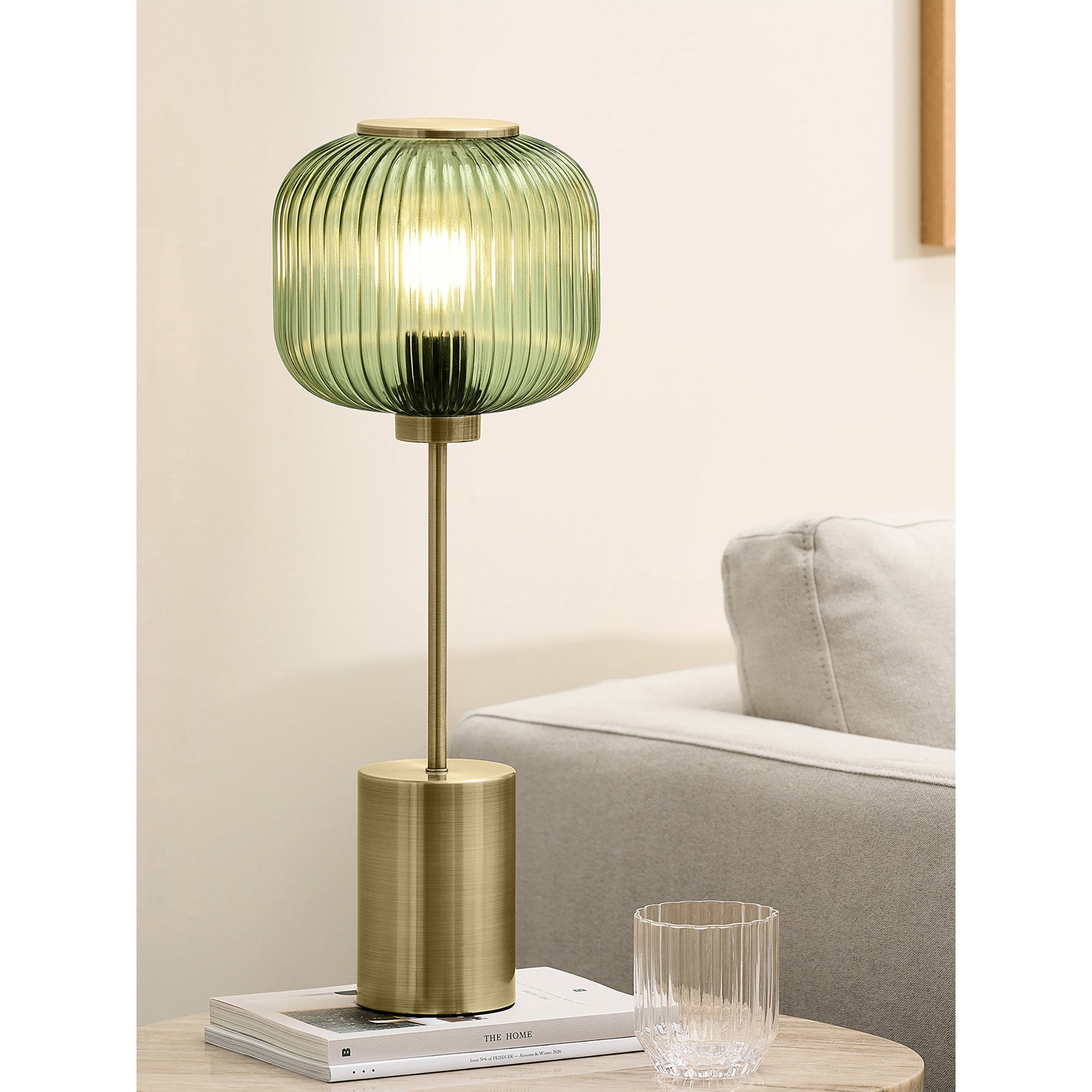MADE.COM Briz Large Table Lamp - Green
