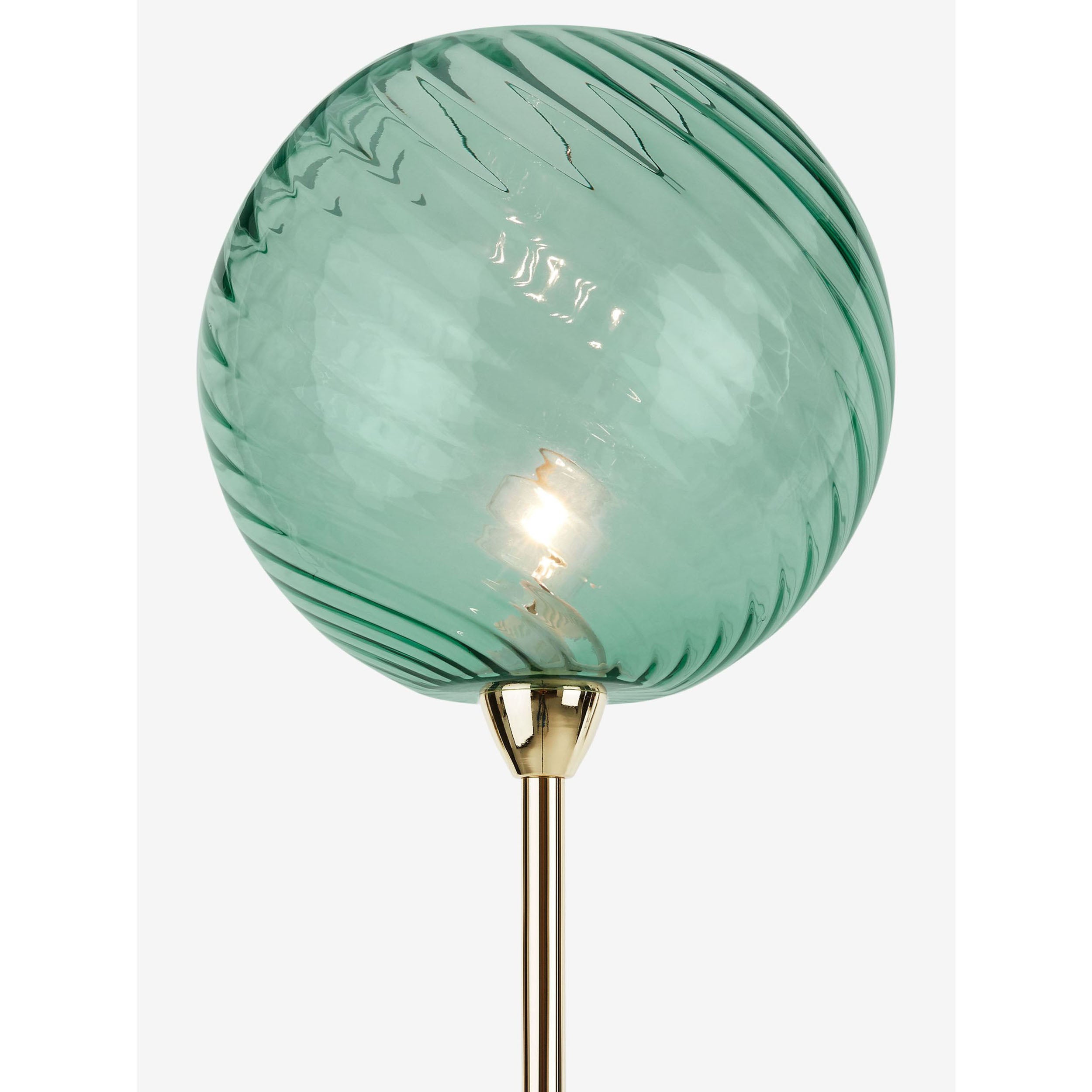 MADE.COM Ilaria Floor Lamp - Blue & Brass