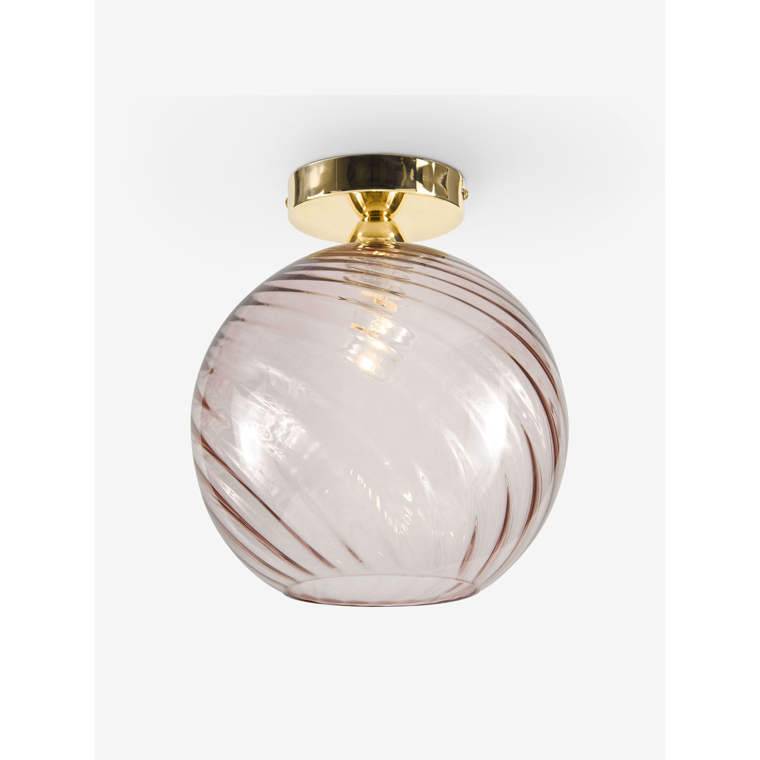MADE.COM Ilaria Flush Ceiling Light - Pink
