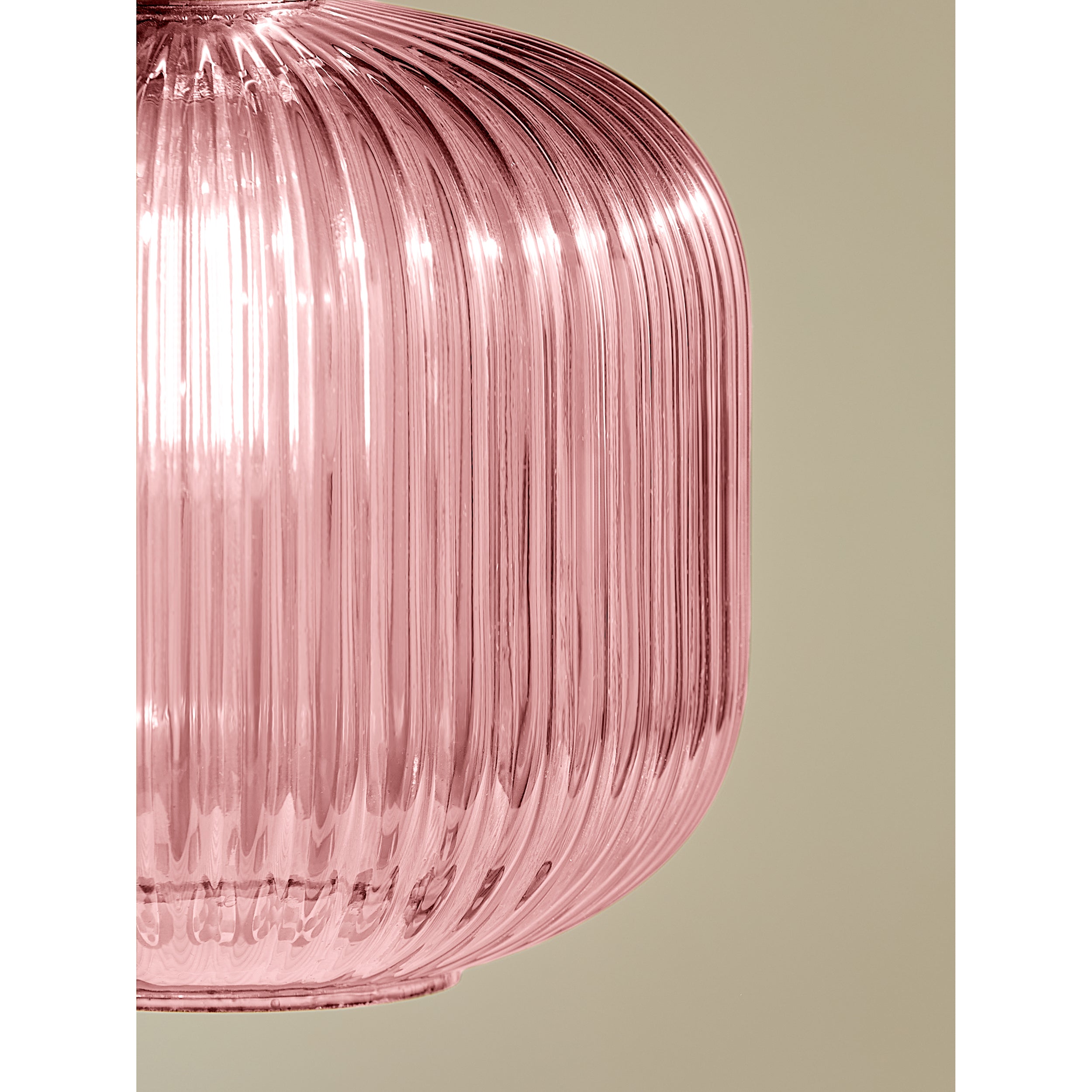 MADE.COM Briz Glass Easy Fit Shade - Pink