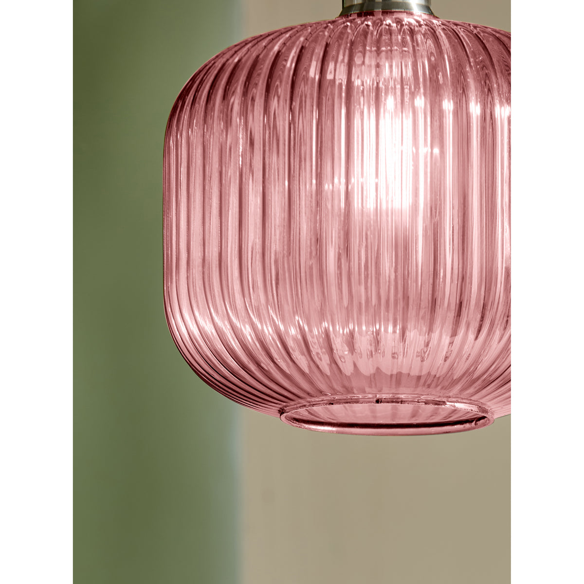MADE.COM Briz Glass Easy Fit Shade - Pink