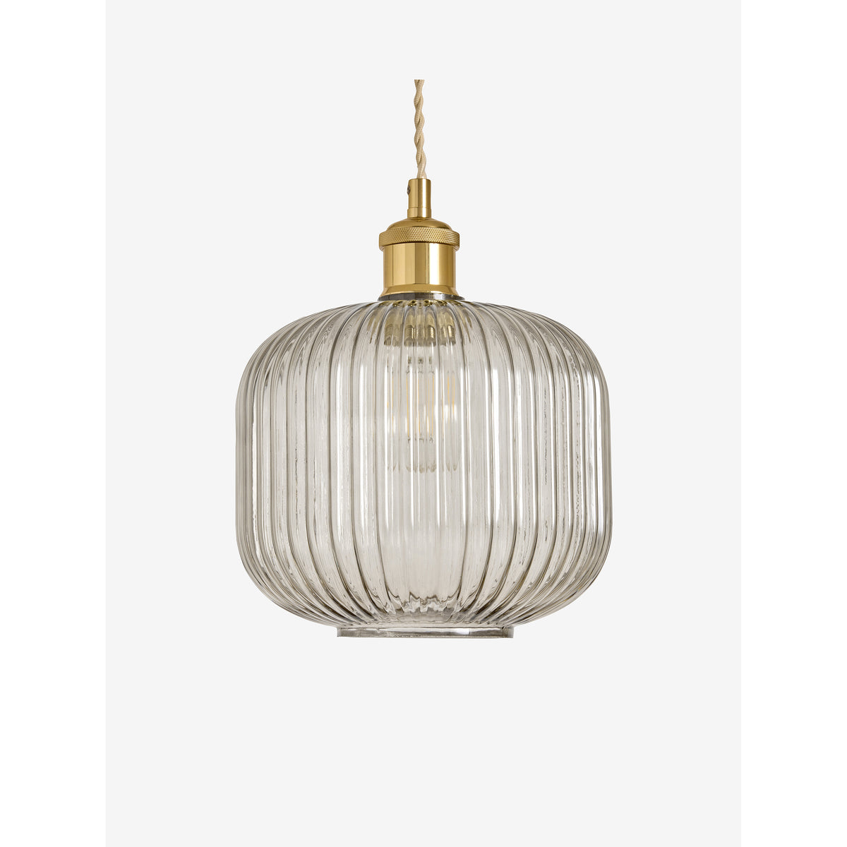 MADE.COM Briz Glass Easy Fit Shade - Grey
