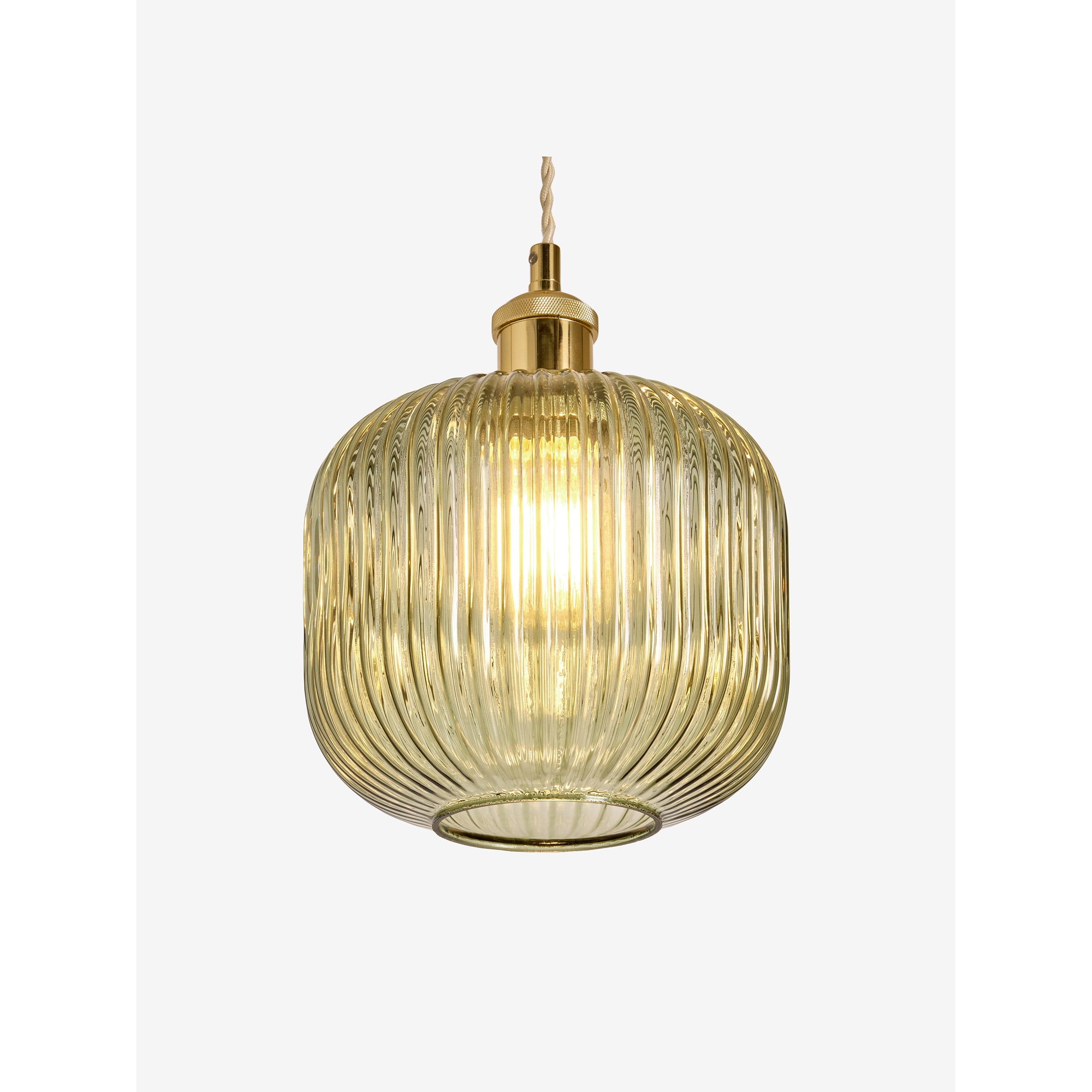 MADE.COM Briz Glass Easy Fit Shade - Green