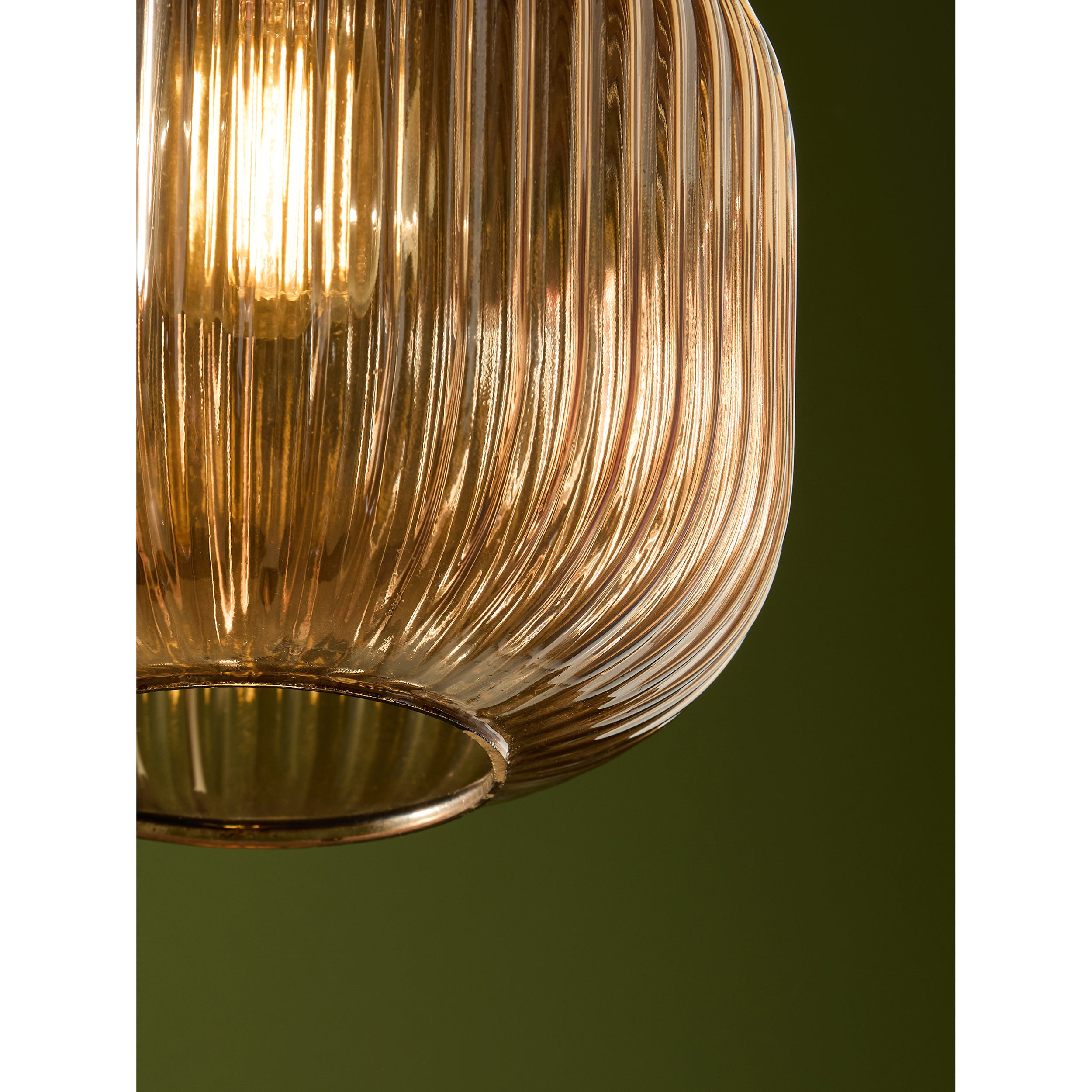 MADE.COM Briz Glass Easy Fit Shade - Amber