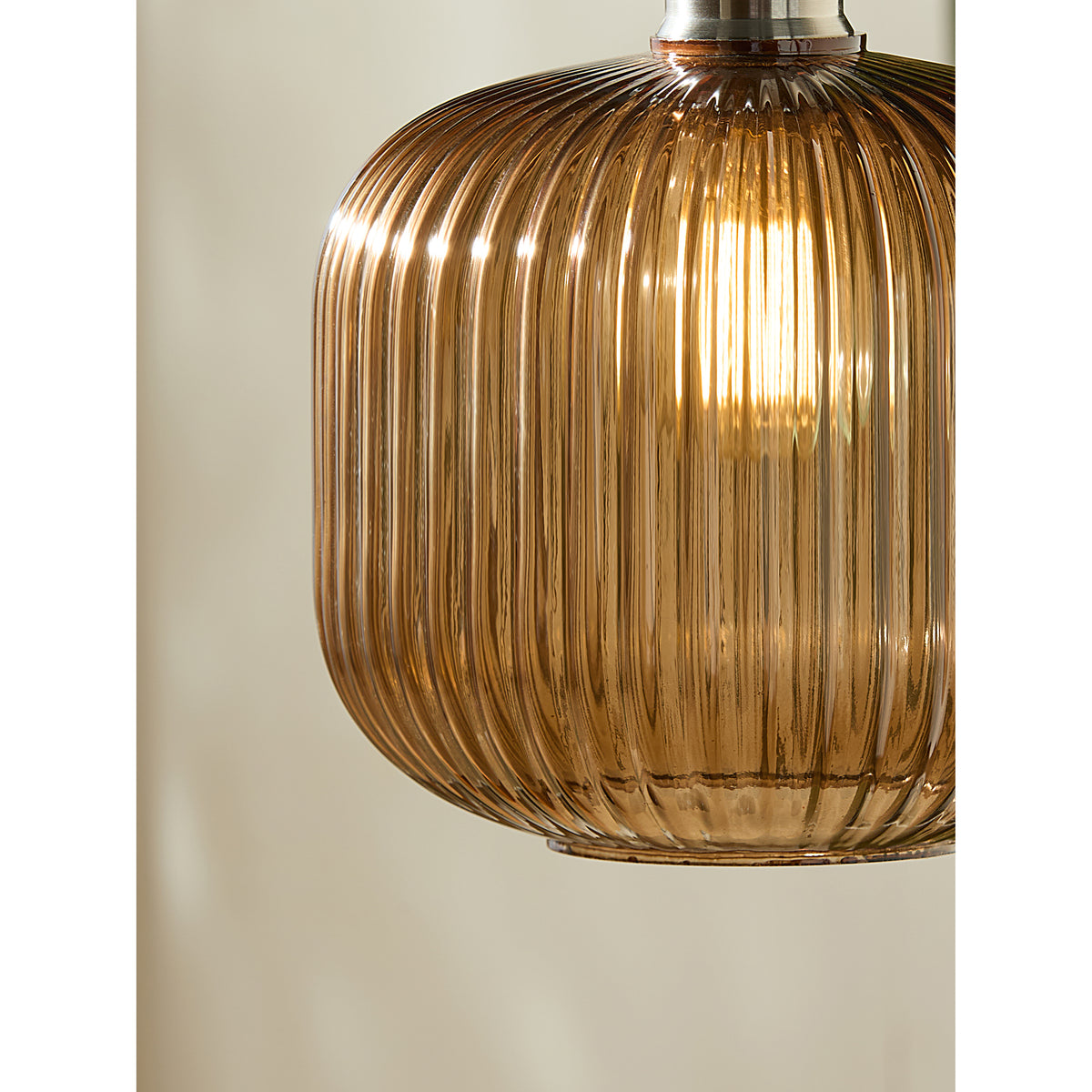 MADE.COM Briz Glass Easy Fit Shade - Amber