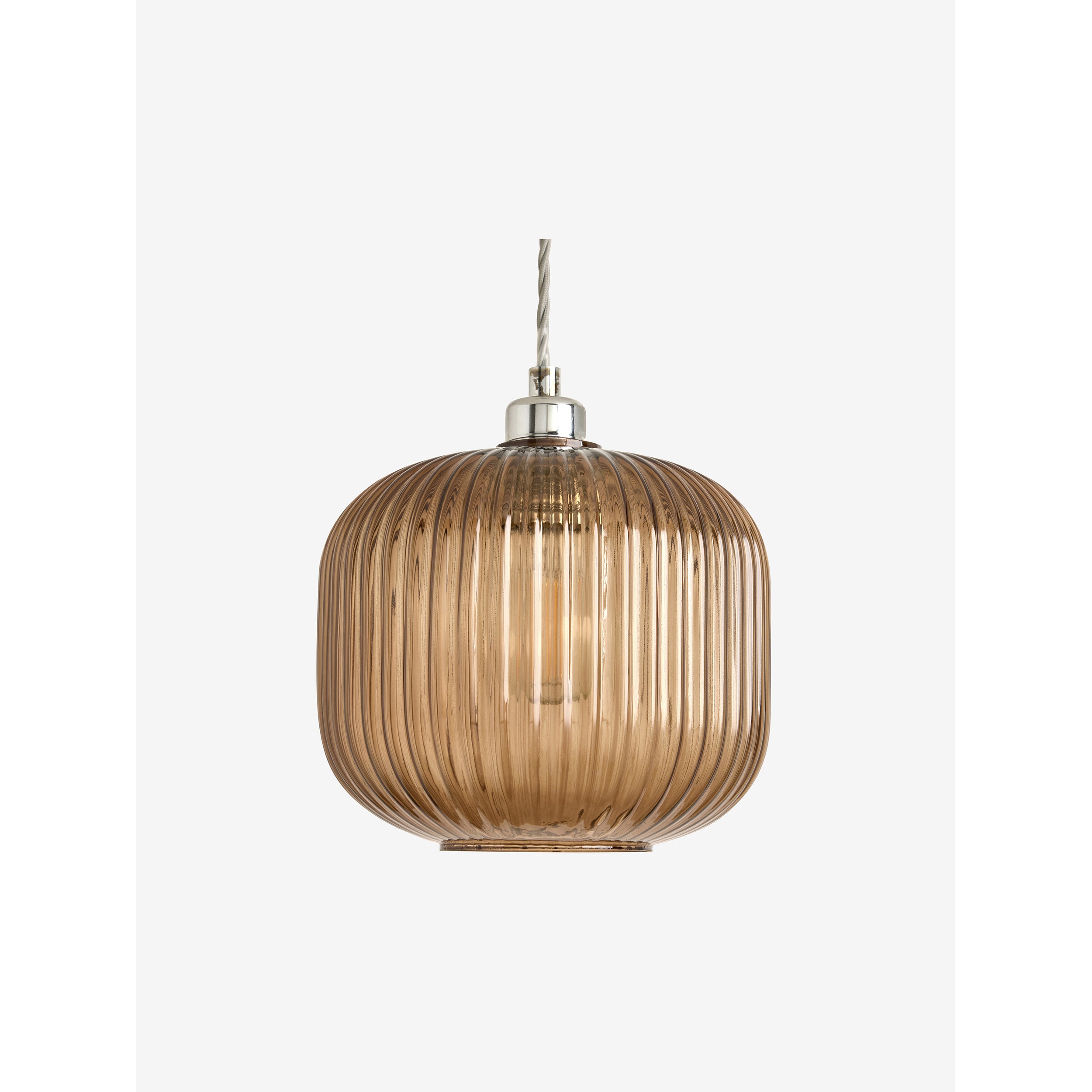 MADE.COM Briz Glass Easy Fit Shade - Amber