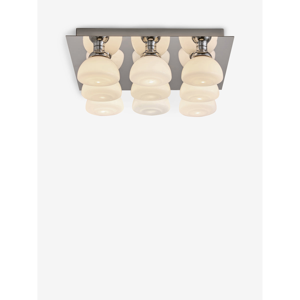 MADE.COM Monroe Flush Ceiling Light - Chrome