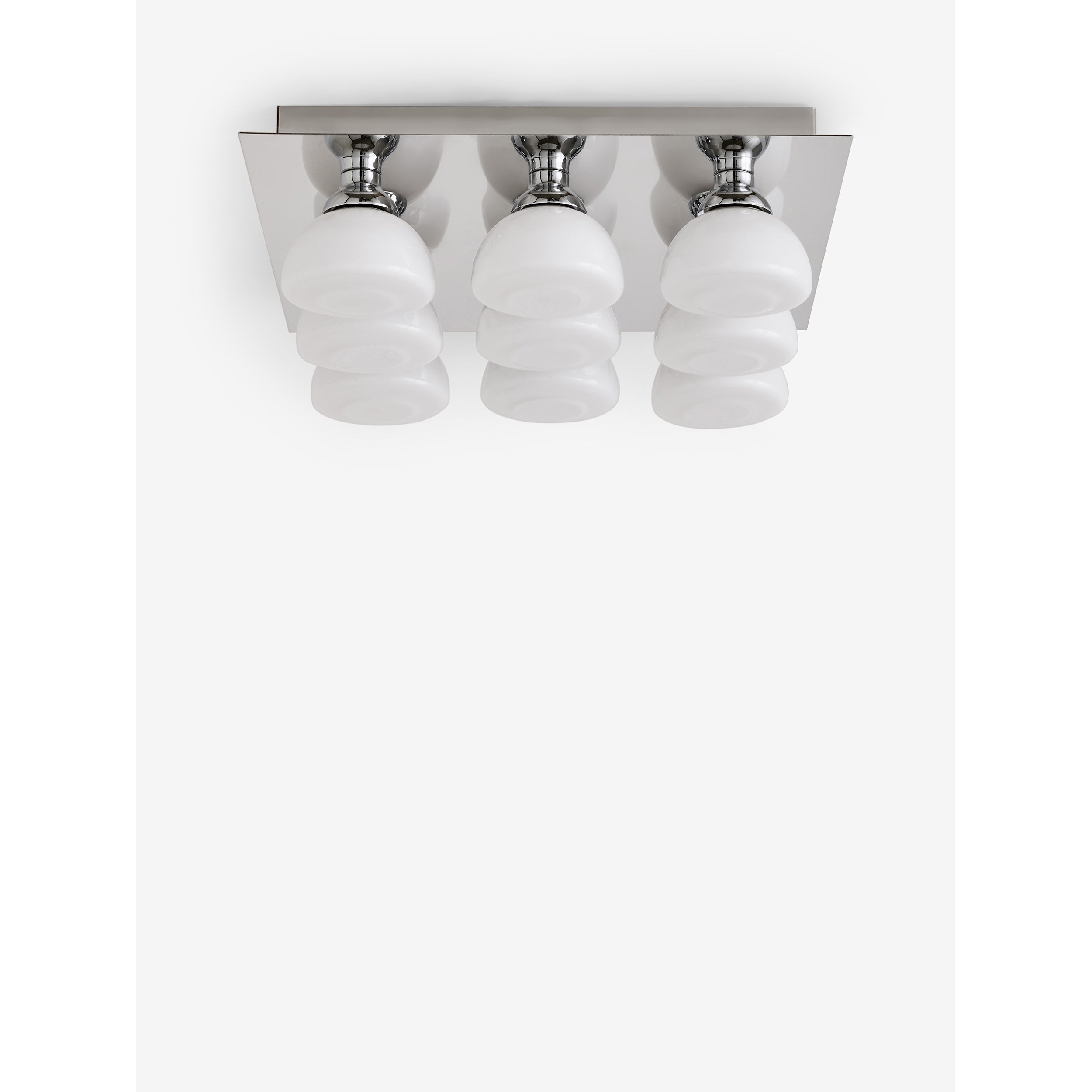 MADE.COM Monroe Flush Ceiling Light - Chrome
