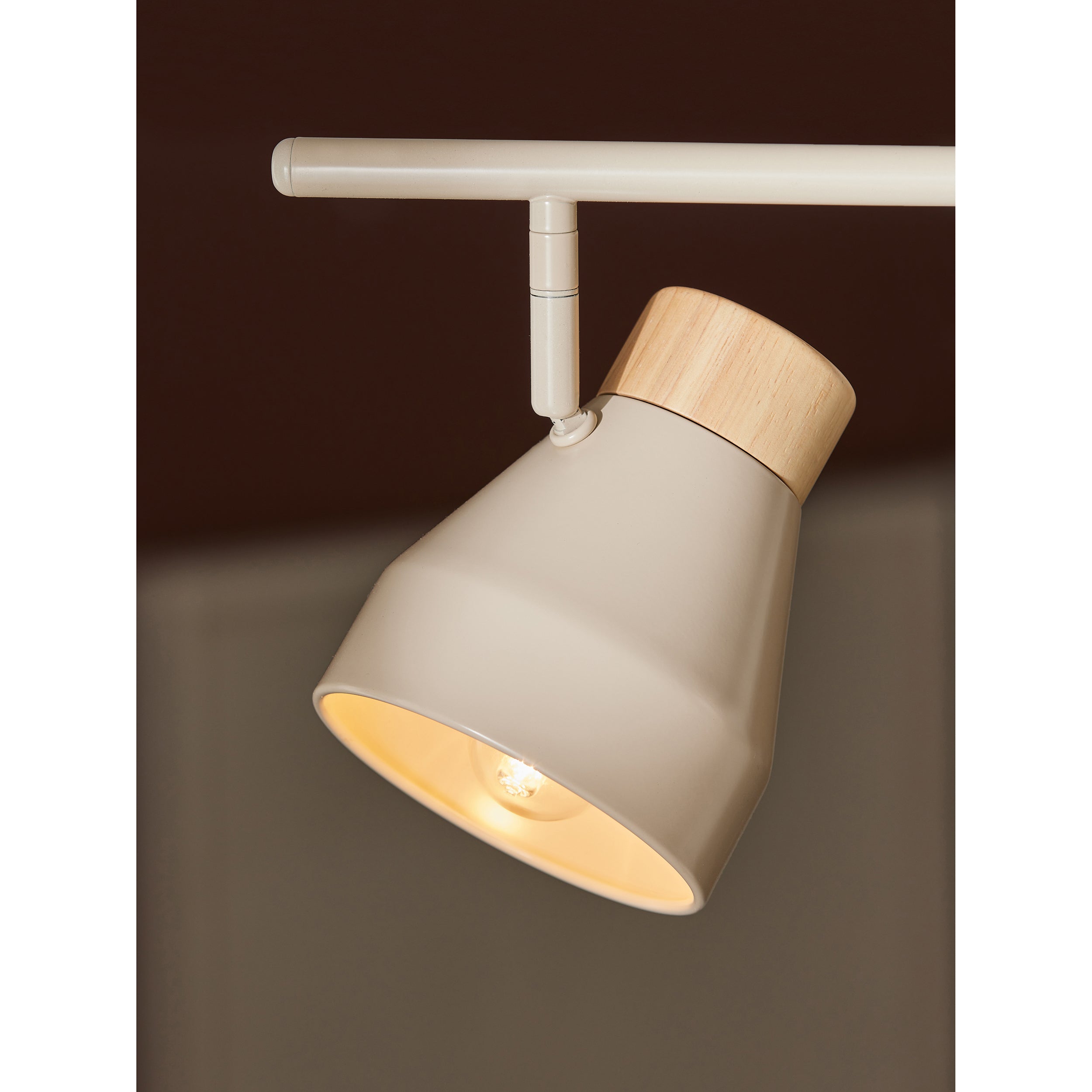 MADE.COM Albert 3 Light Linear Pendant - Cream