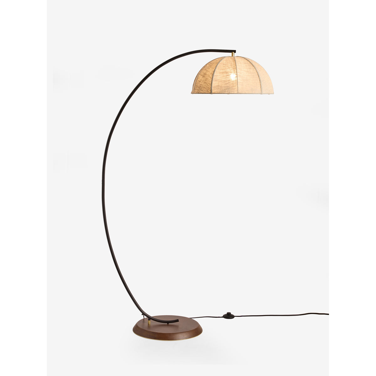 MADE.COM Benny Floor Lamp - Black & Cream
