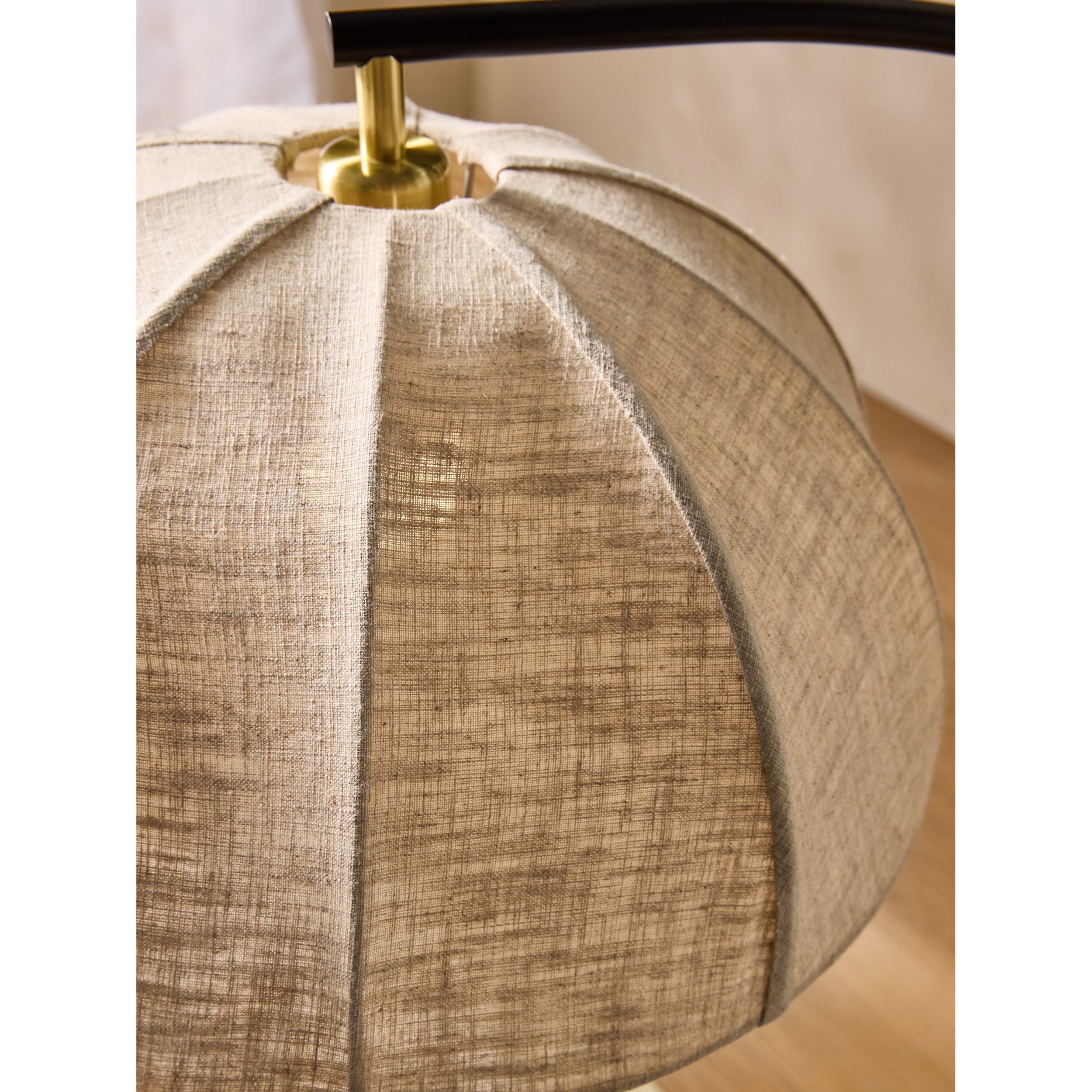 MADE.COM Benny Floor Lamp - Black & Cream