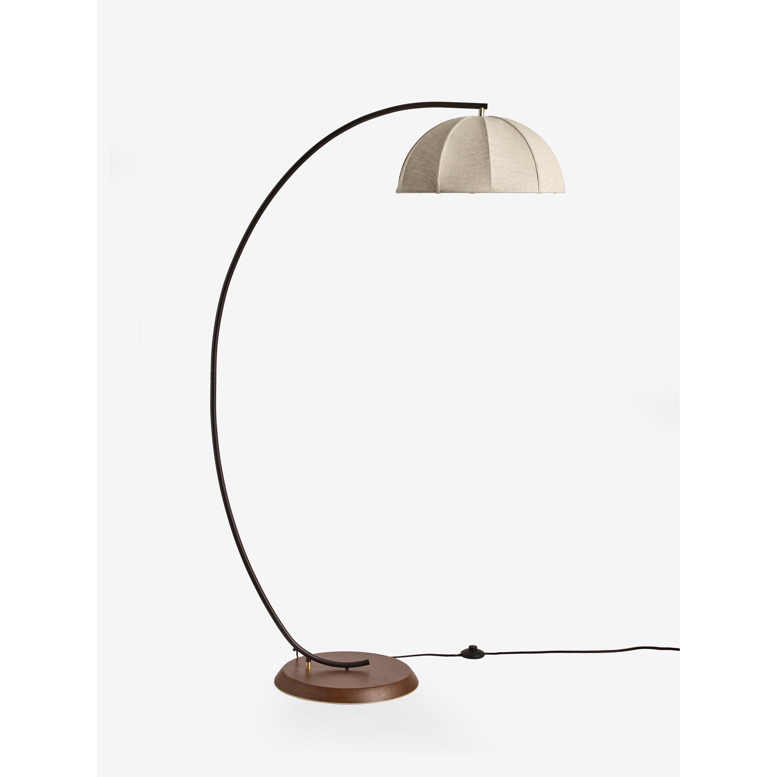 MADE.COM Benny Floor Lamp - Black & Cream