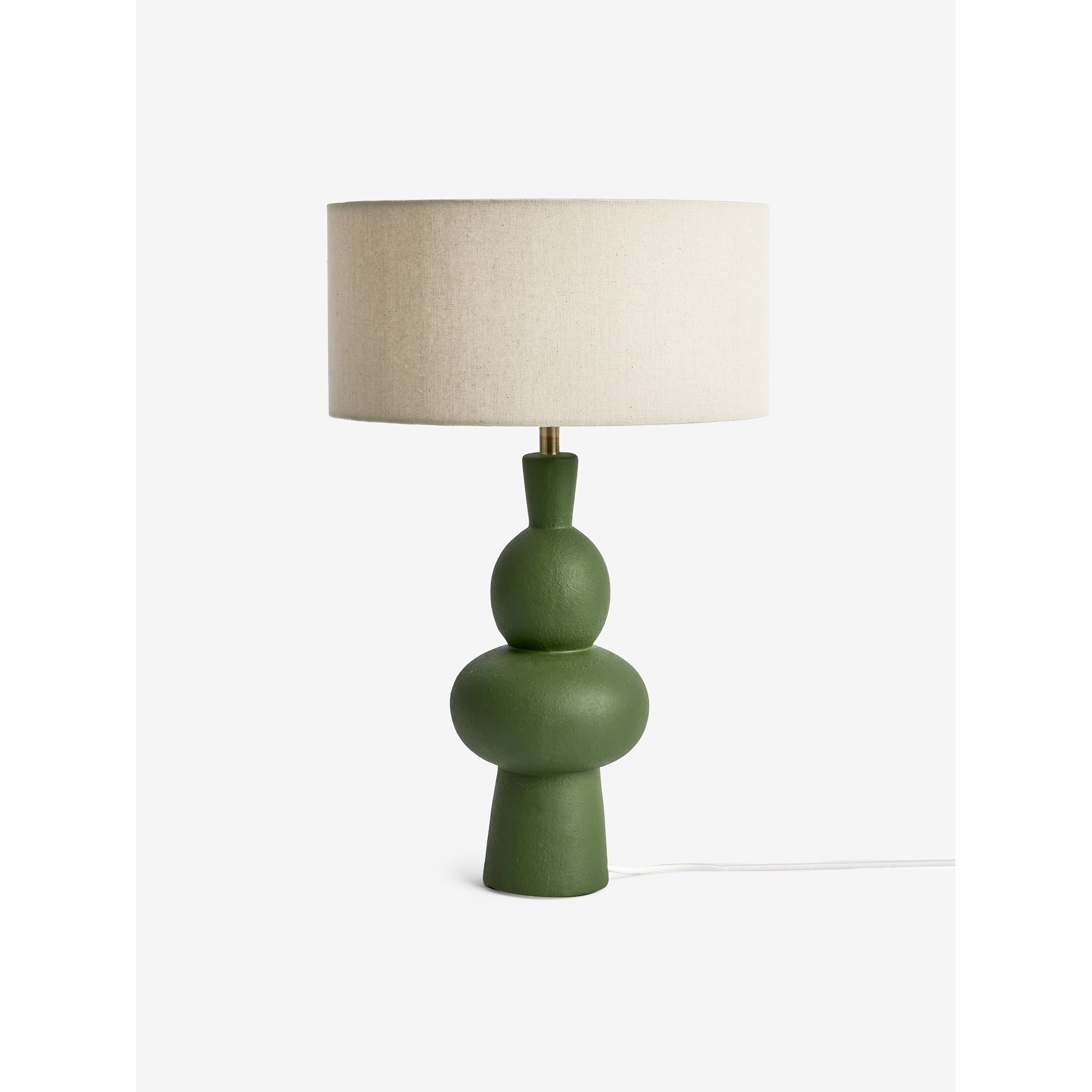 MADE.COM Freyja Ceramic Table Lamp - Green