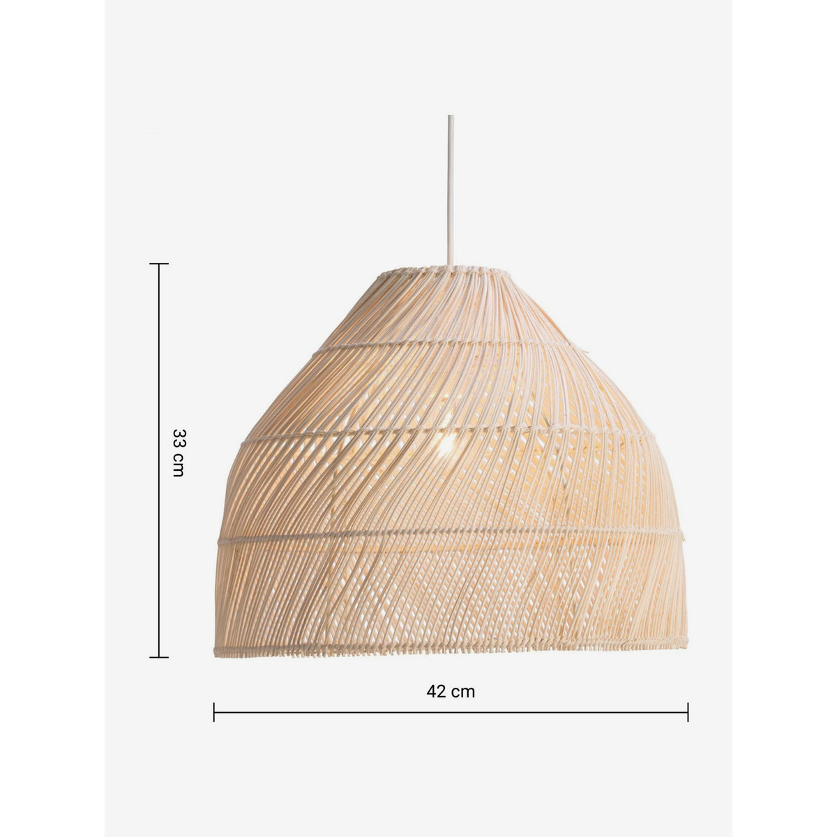 MADE.COM Java Small Lamp Shade - Natural Rattan