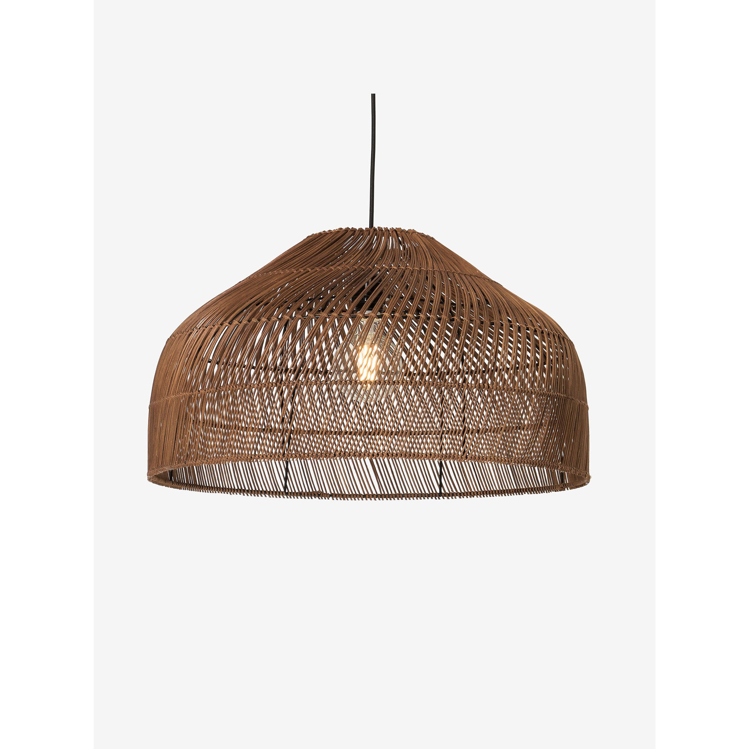 MADE.COM Java Large Lamp Shade - Dark Rattan