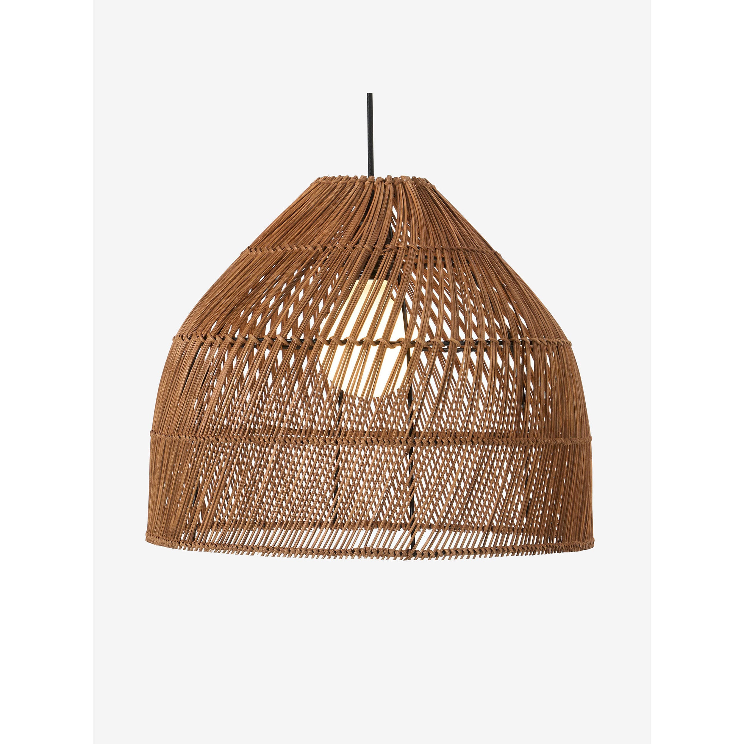 MADE.COM Java Small Lamp Shade - Dark Rattan