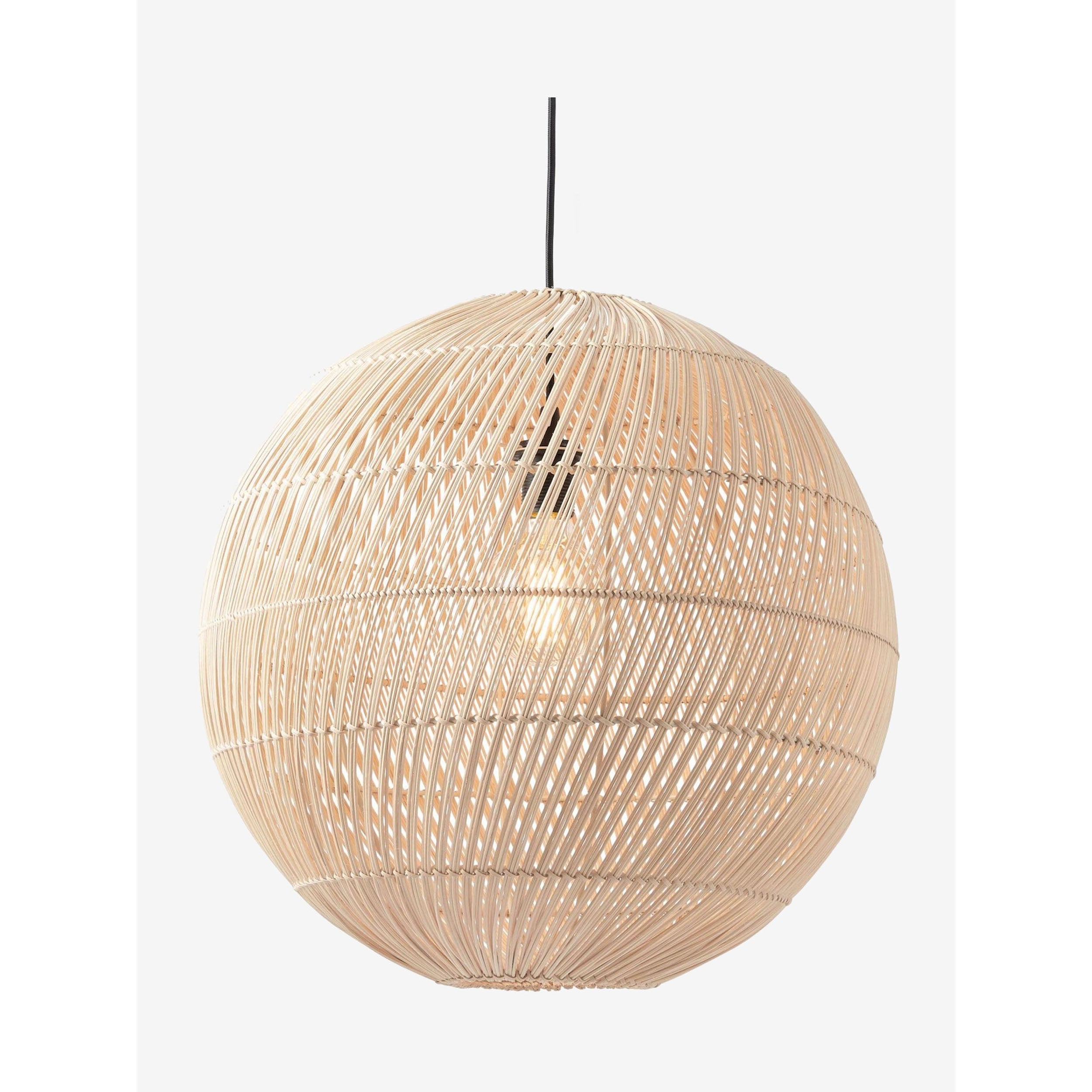 MADE.COM Java Round Lamp Shade - Natural Rattan