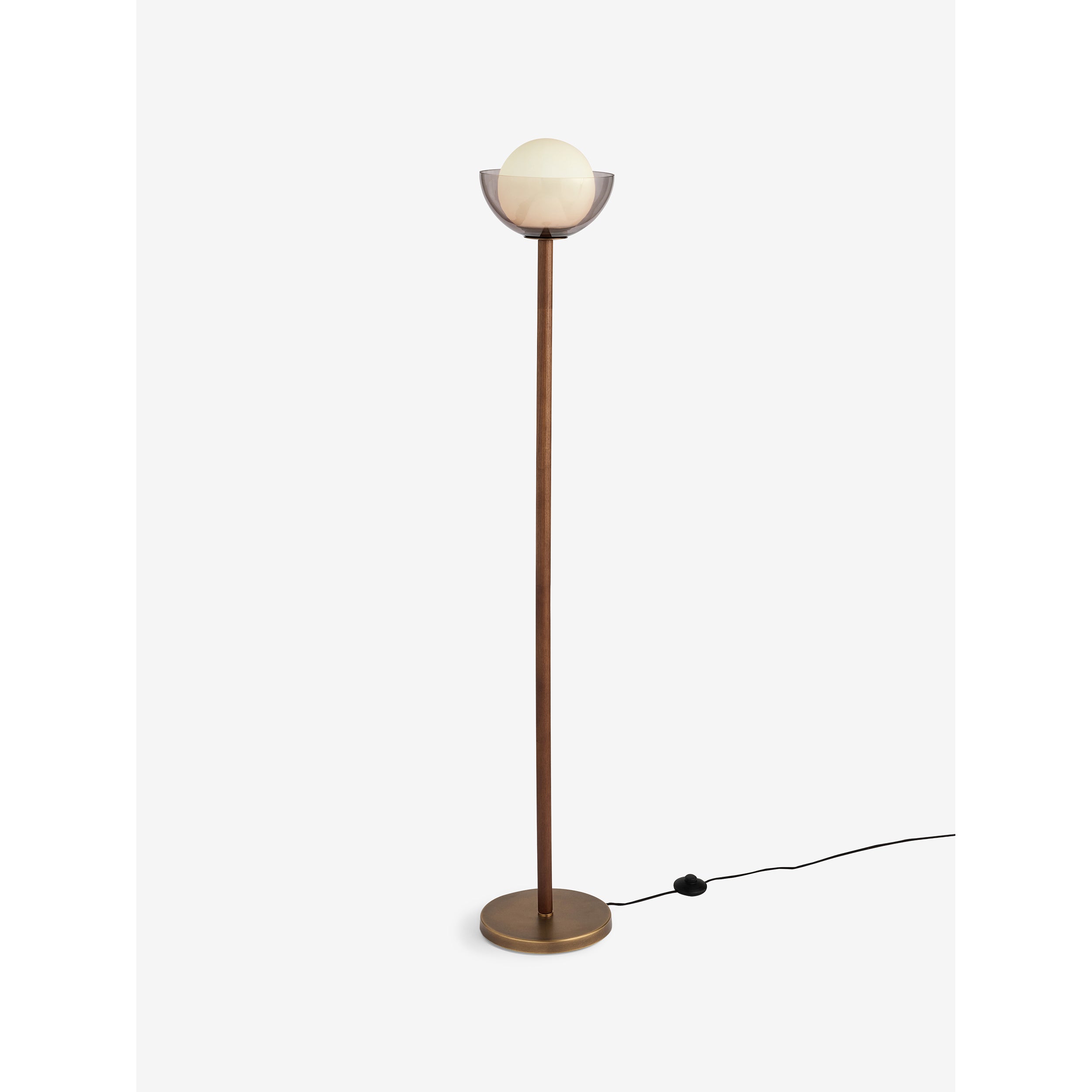 MADE.COM Layla Floor Lamp - Dark Wood