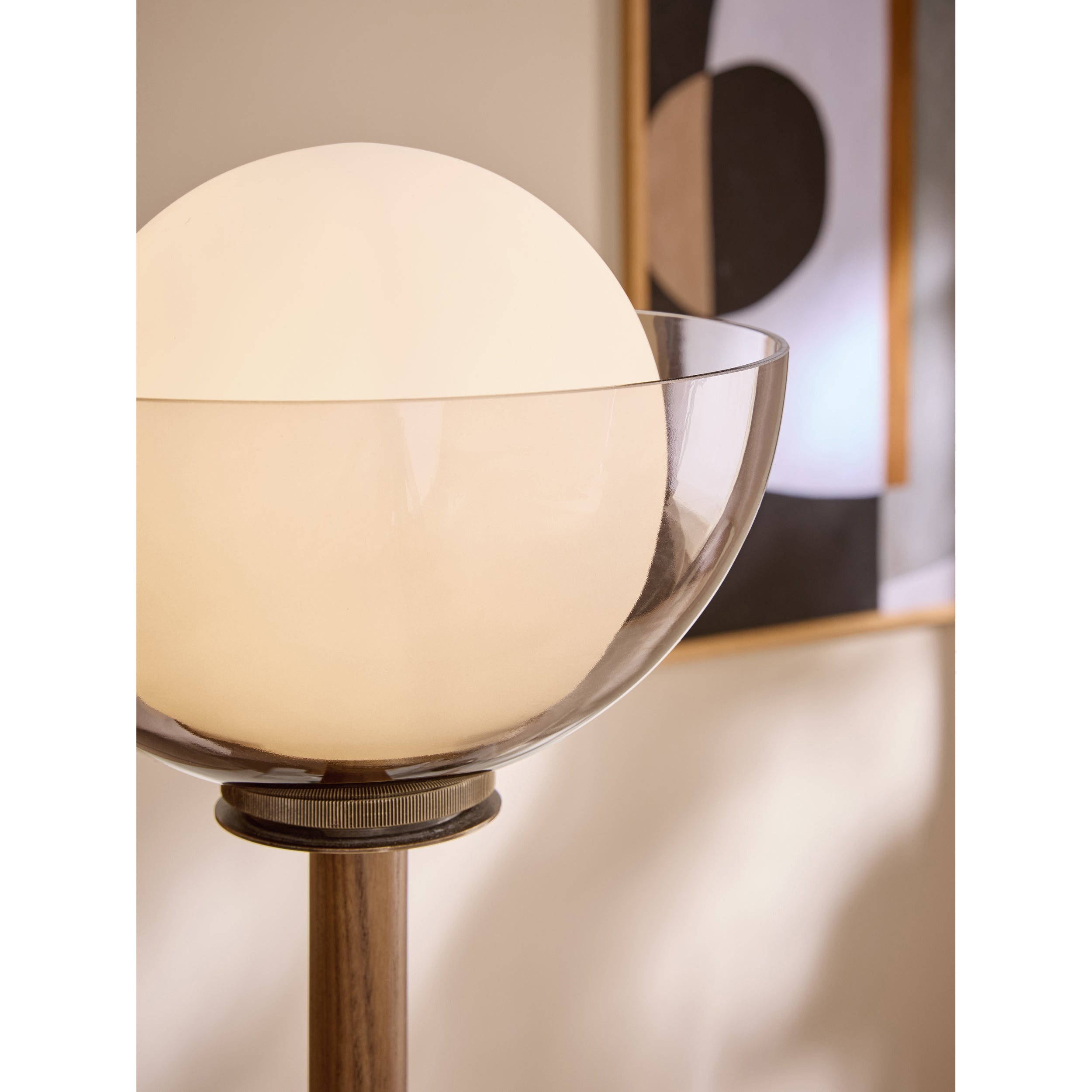 MADE.COM Layla Floor Lamp - Dark Wood