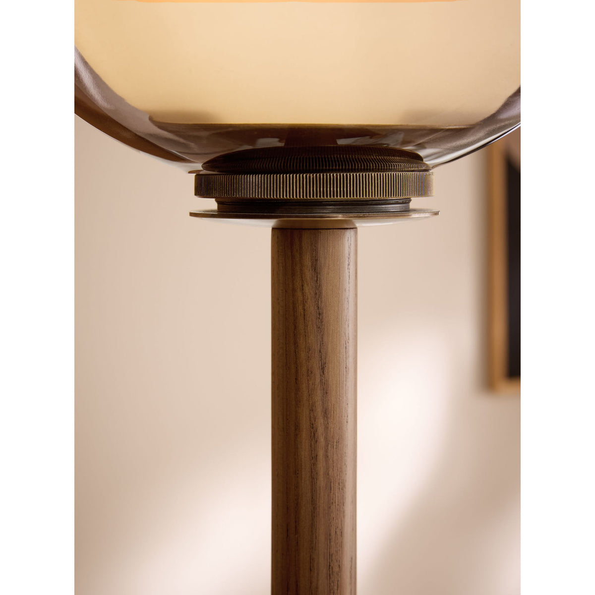 MADE.COM Layla Floor Lamp - Dark Wood