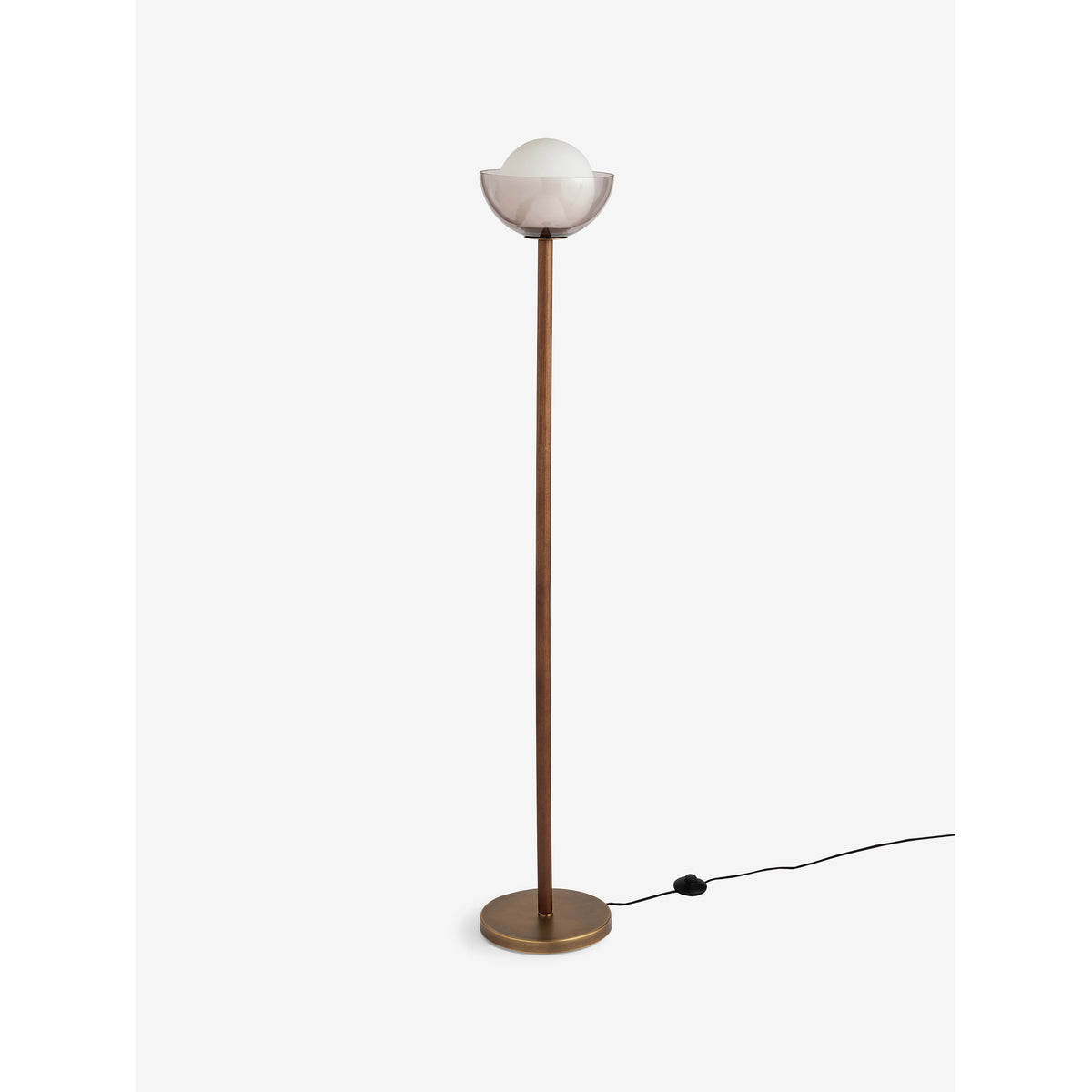 MADE.COM Layla Floor Lamp - Dark Wood