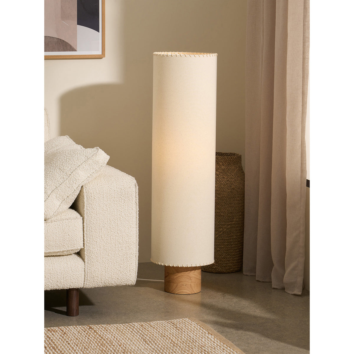MADE.COM Neutra Floor Lamp - Natural