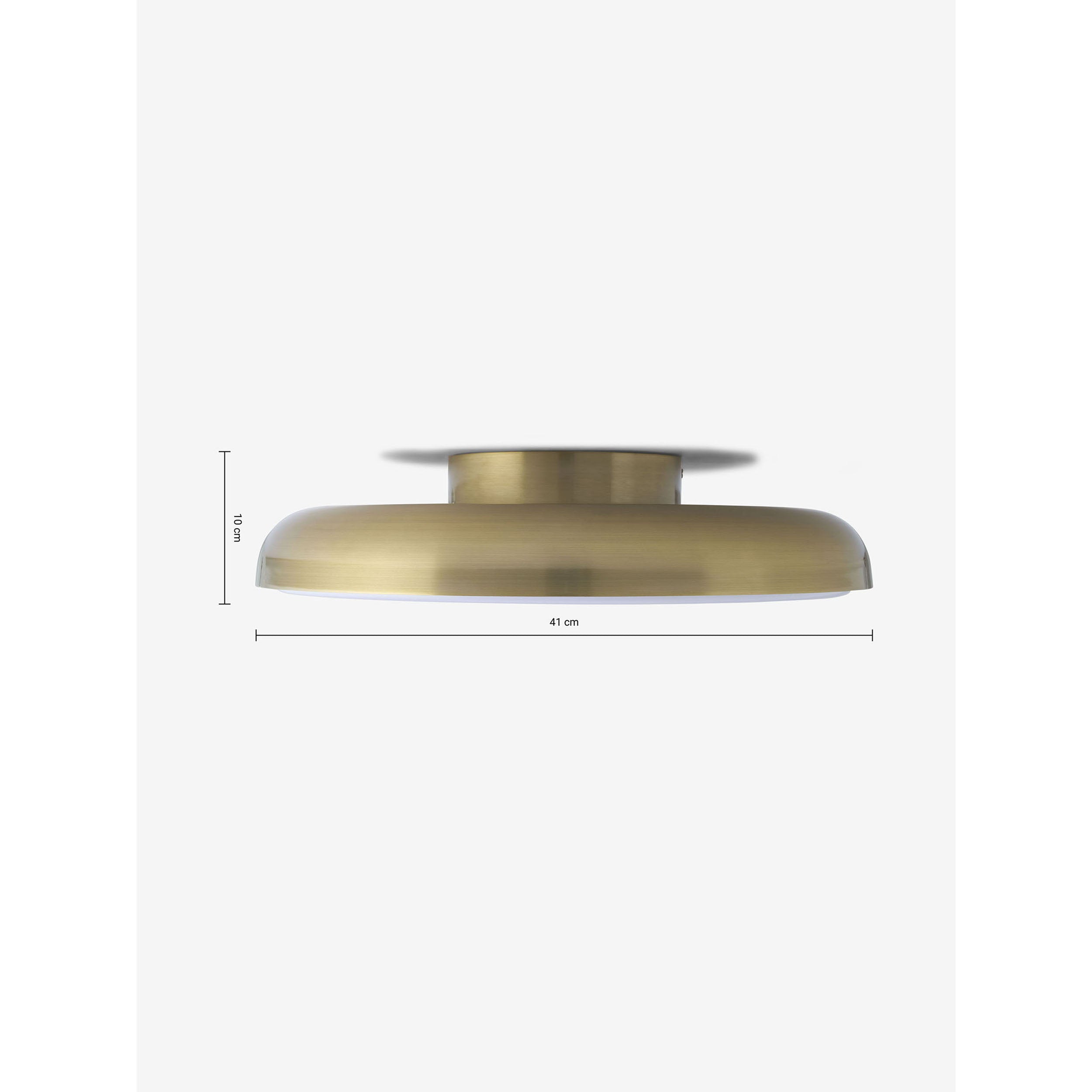 MADE.COM Nura Flush IP44 Bathroom Ceiling Light - Brass