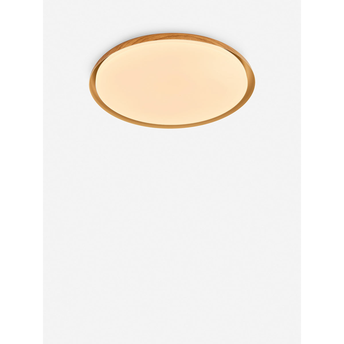 MADE.COM Nura Flush IP44 Bathroom Ceiling Light - Wood Effect