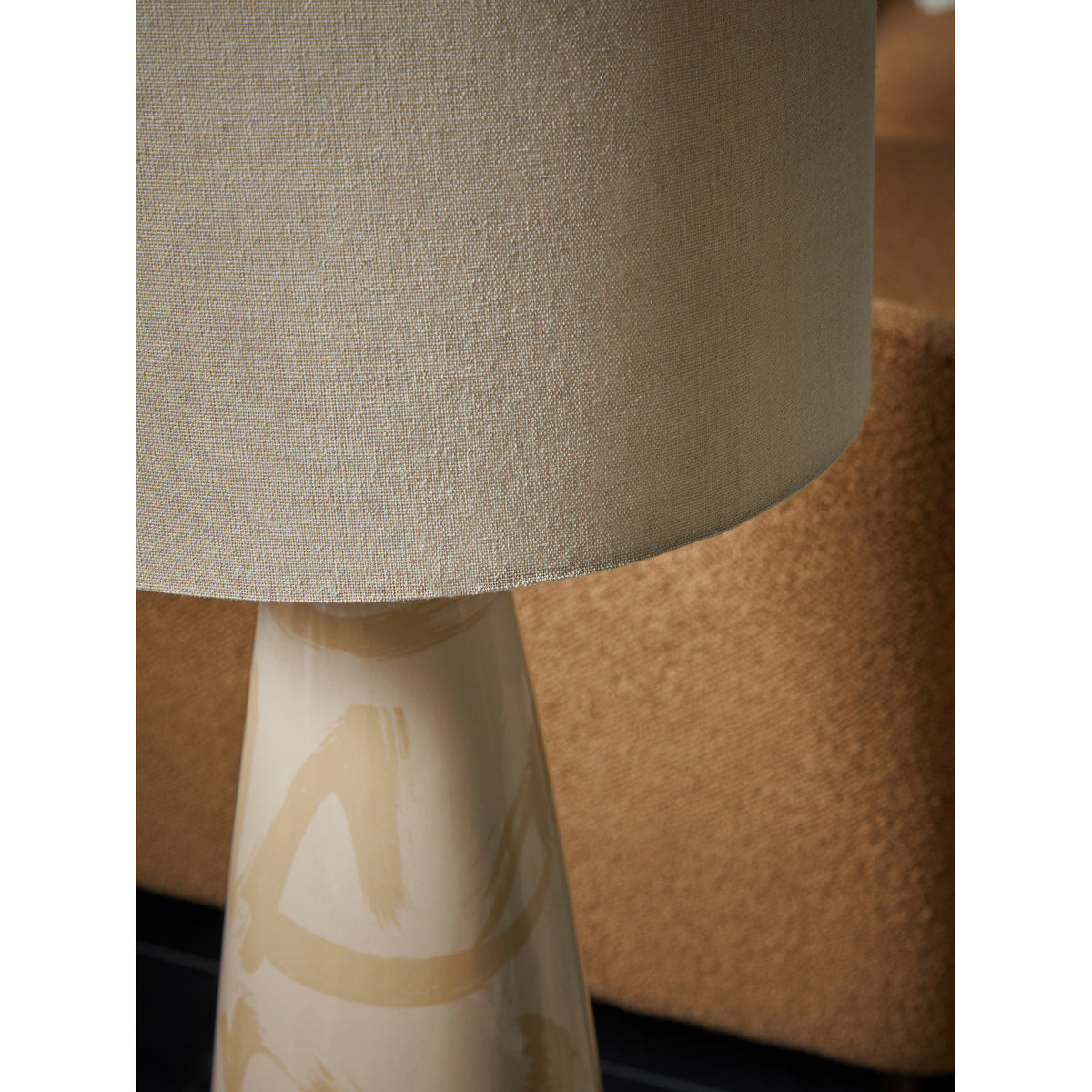 MADE.COM Vince Ceramic Floor Lamp - Cream