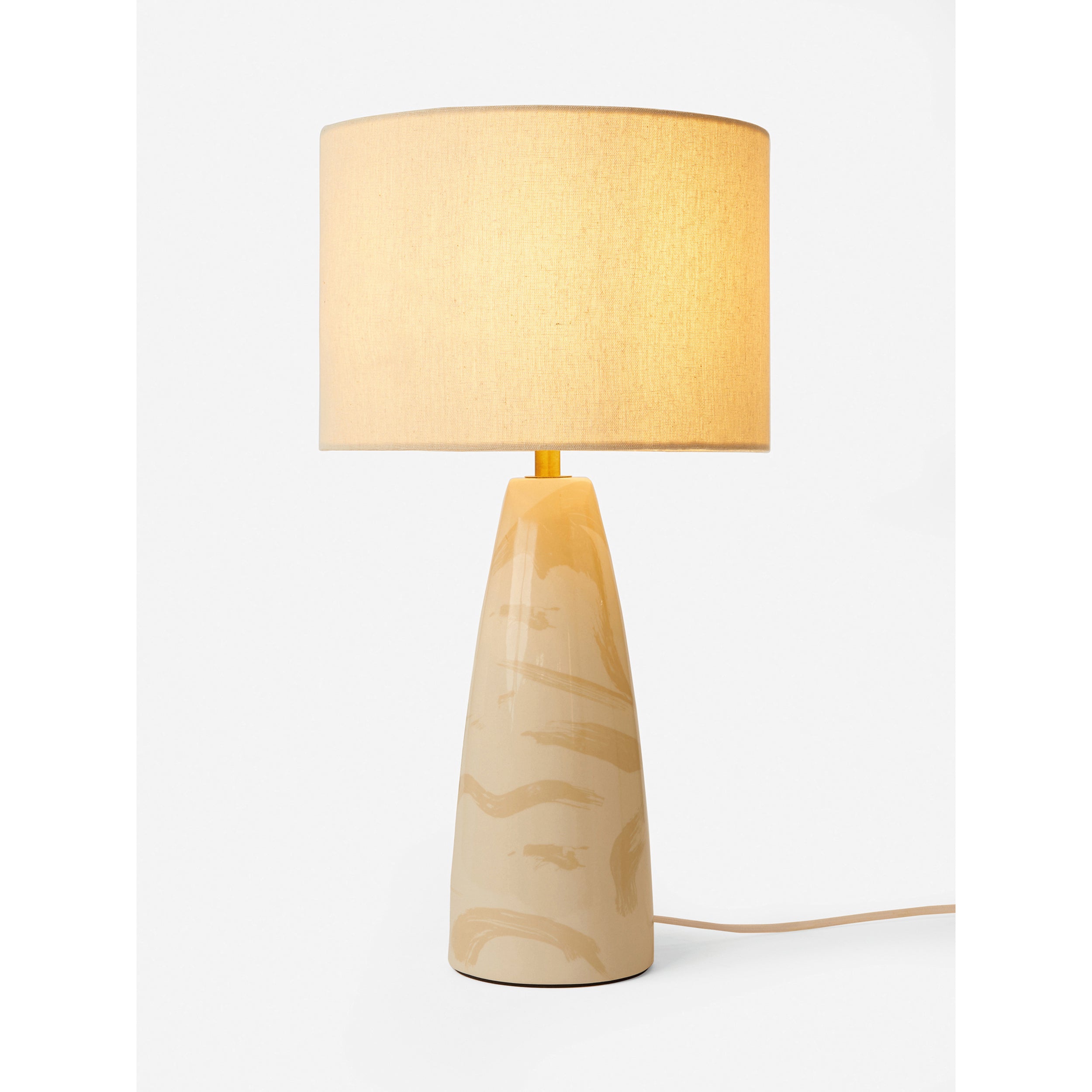 MADE.COM Vince Ceramic Table Lamp - Cream