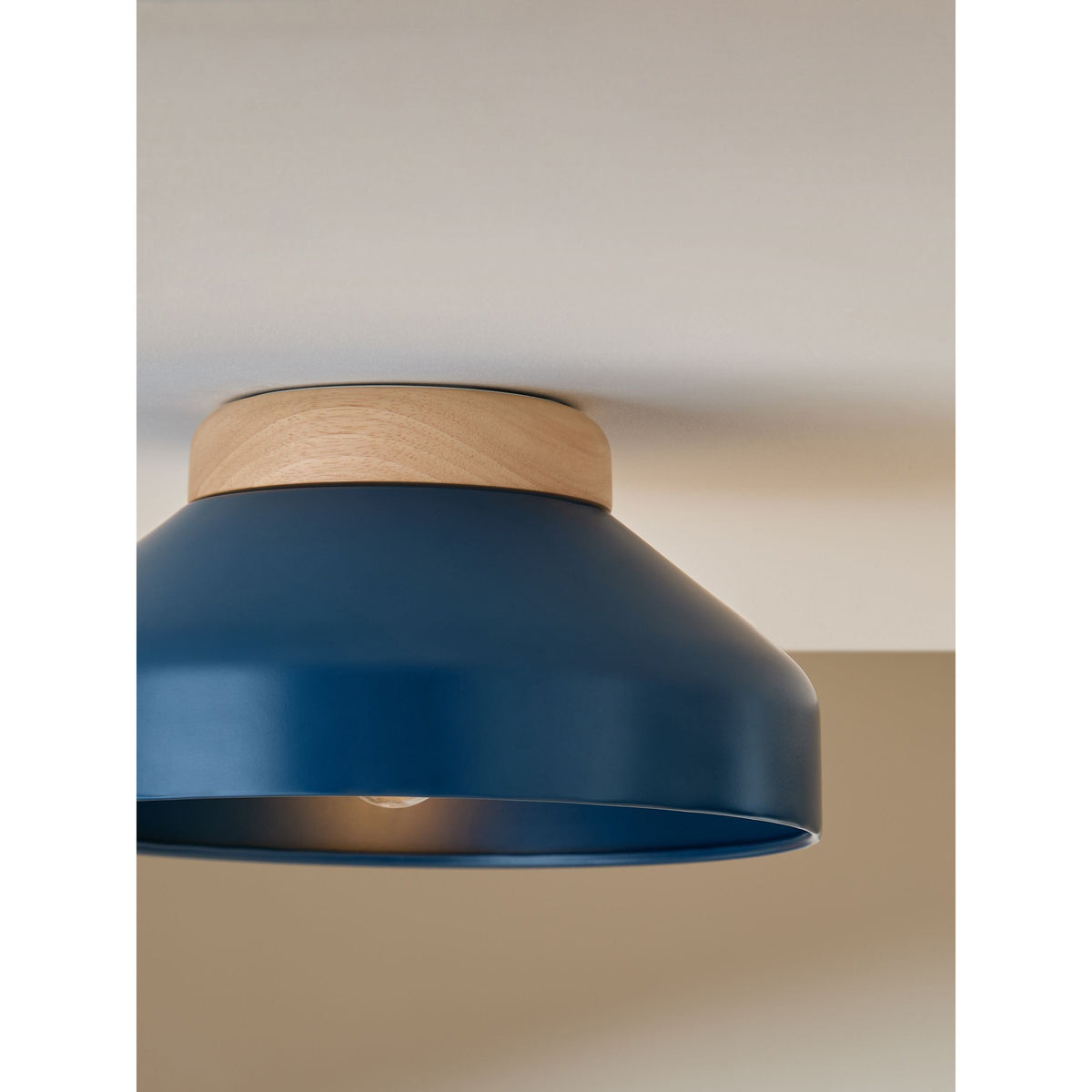 MADE.COM Albert Flush Ceiling Light - Navy