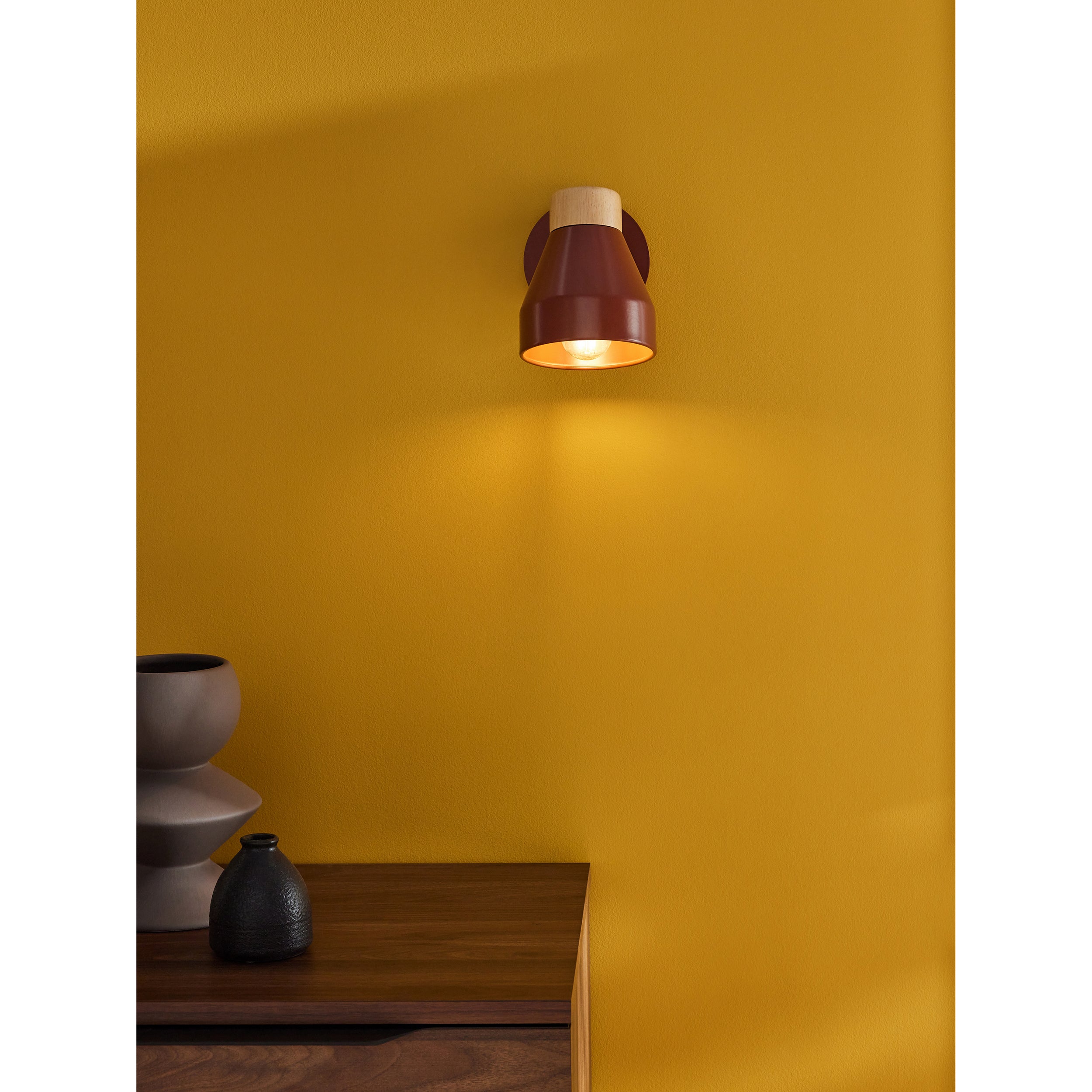 MADE.COM Albert Wall Spotlight - Terracotta