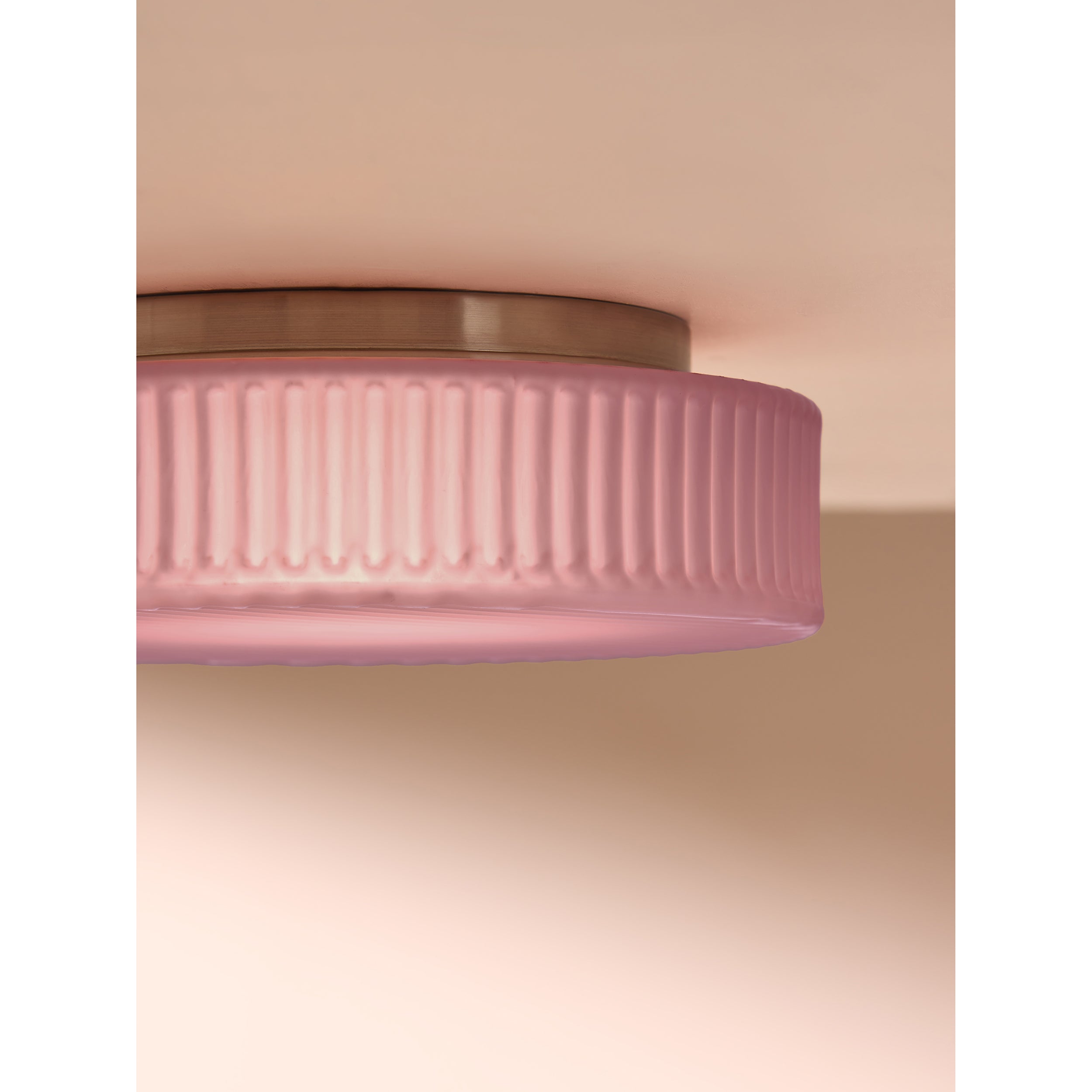 MADE.COM Alma Flush Ceiling Light - Pink