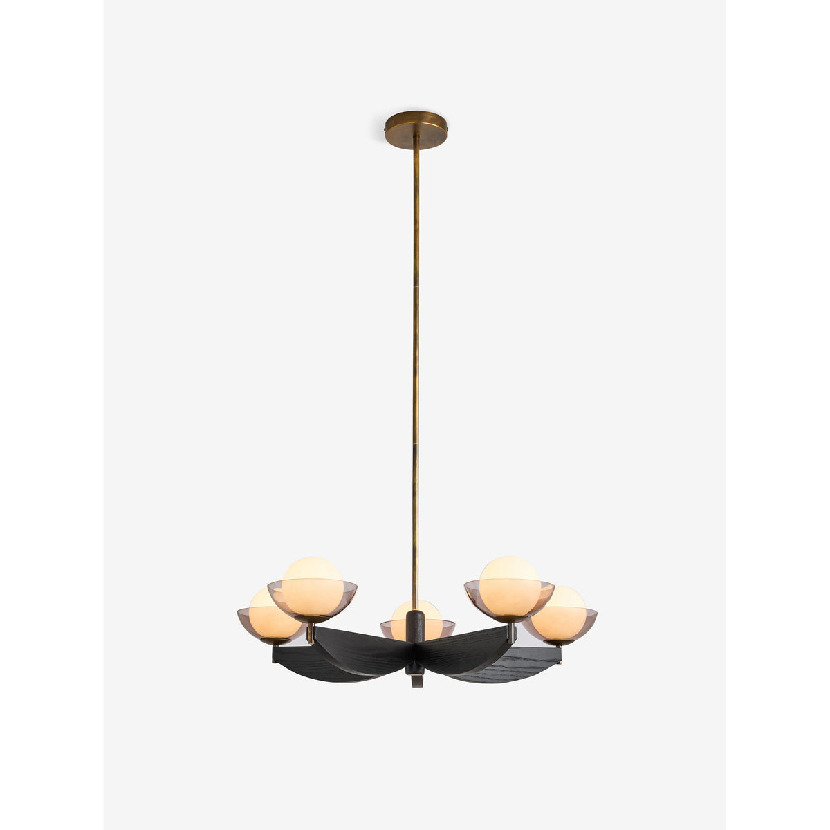 MADE.COM Layla Large Ceiling Light - Black Wood