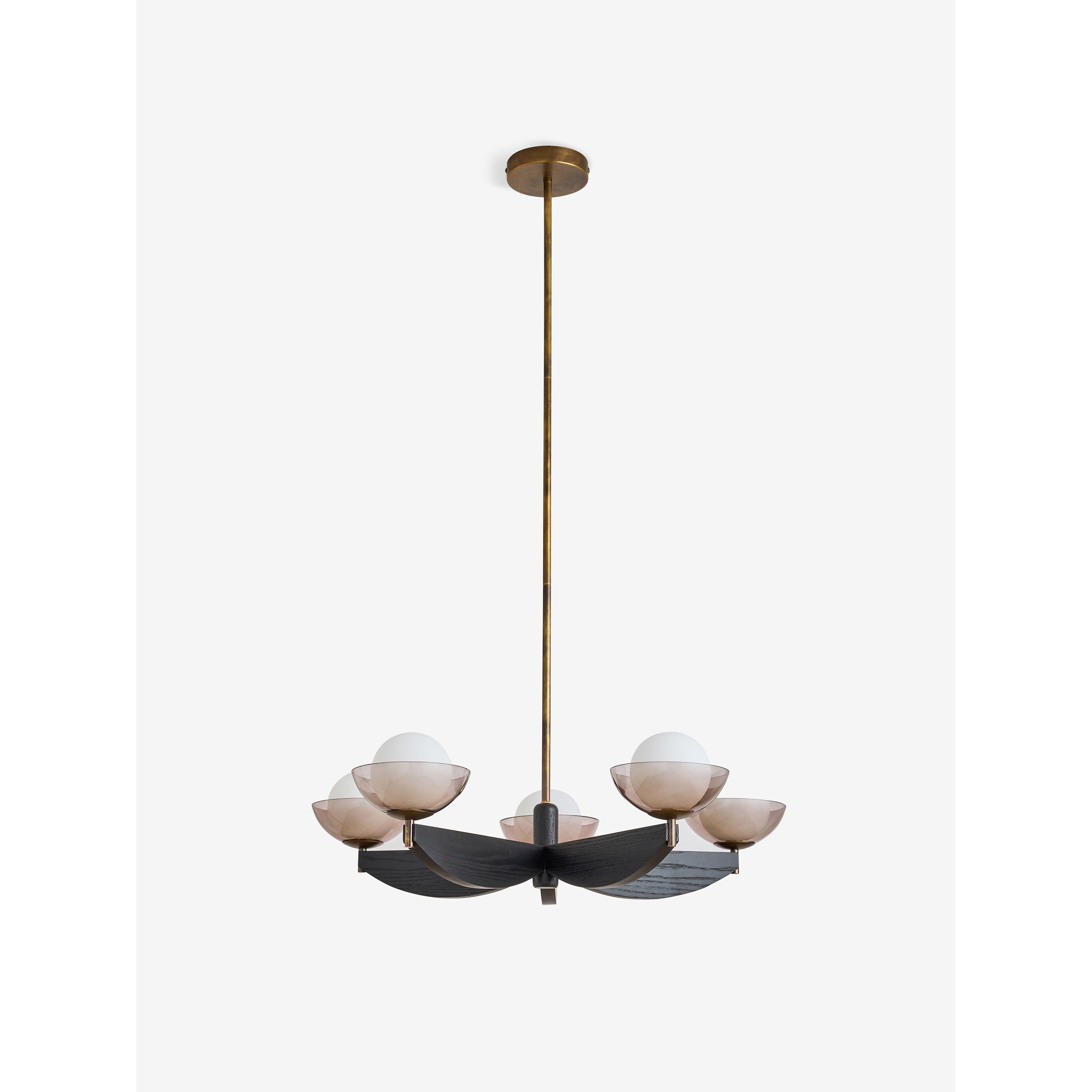 MADE.COM Layla Large Ceiling Light - Black Wood