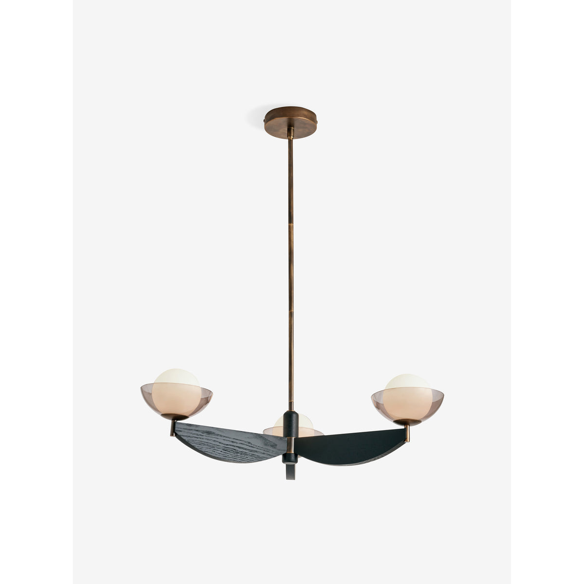 MADE.COM Layla Small Ceiling Light - Black Wood