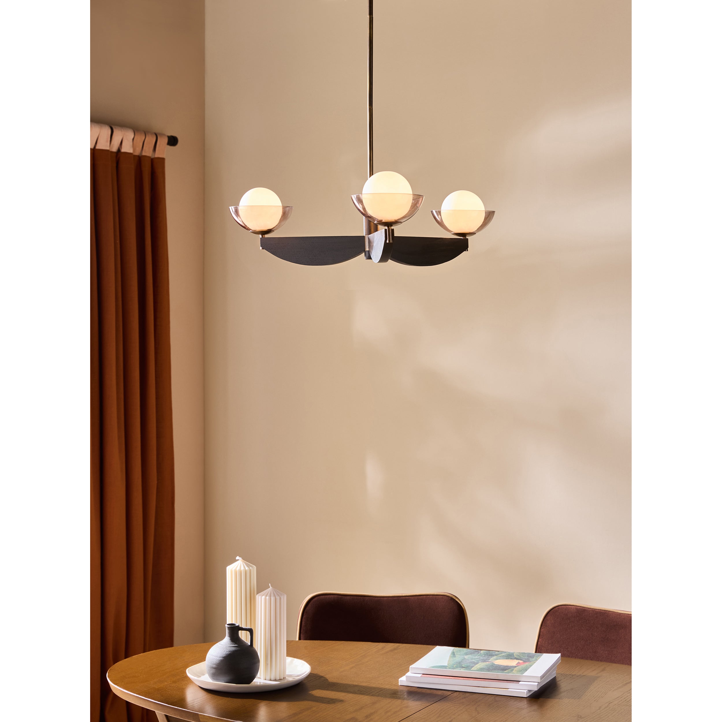 MADE.COM Layla Small Ceiling Light - Black Wood