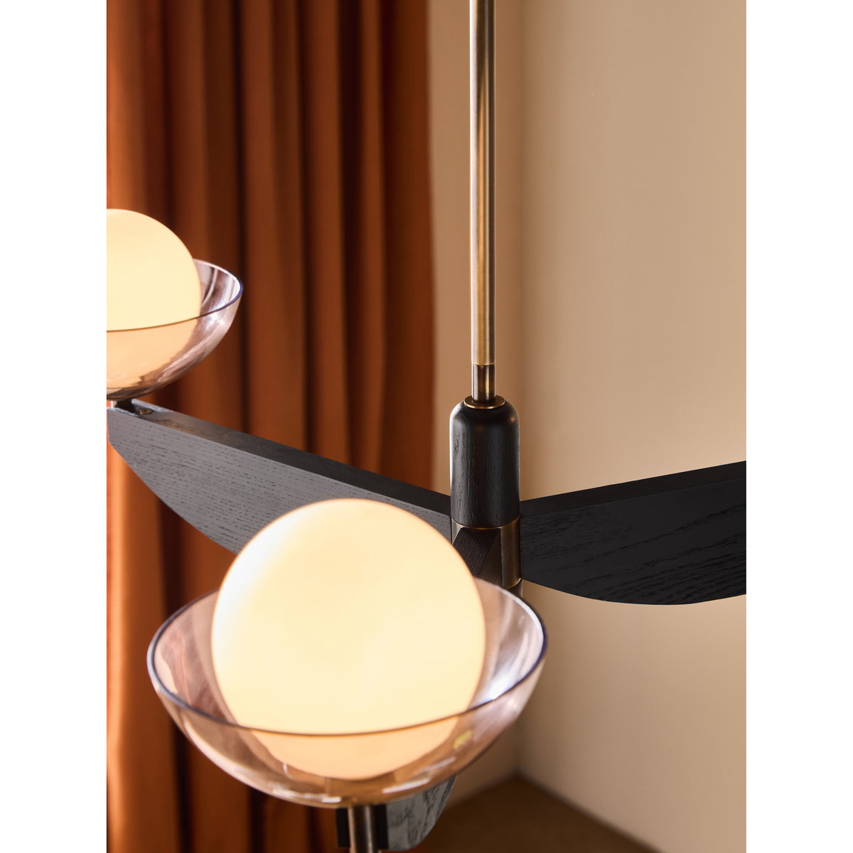 MADE.COM Layla Small Ceiling Light - Black Wood