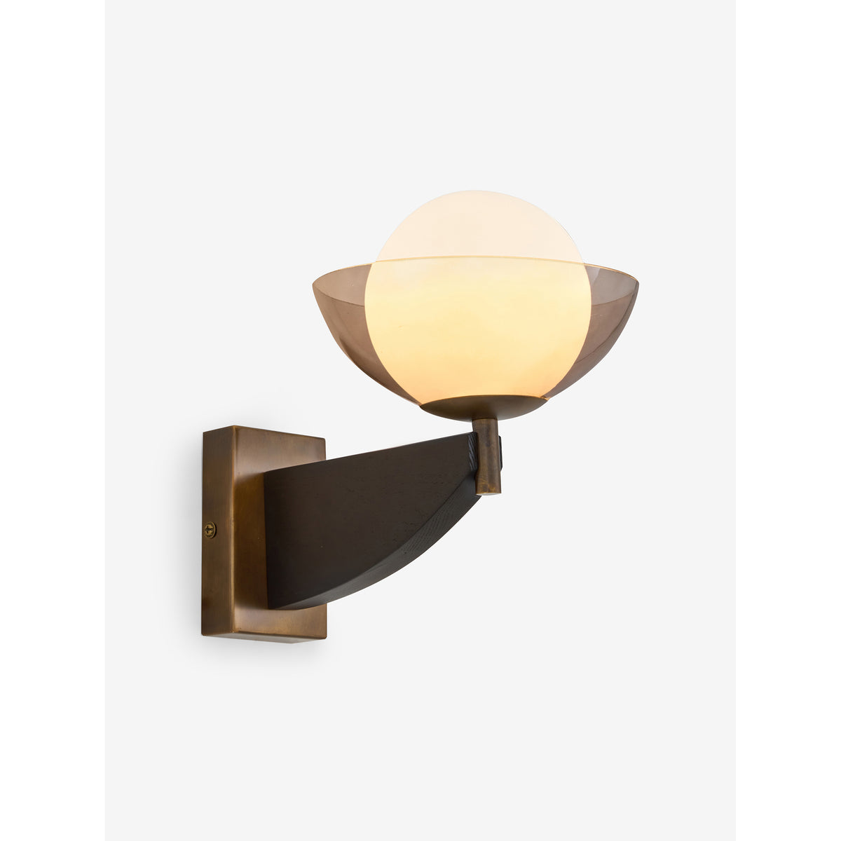 MADE.COM Layla Wall Light - Black Wood