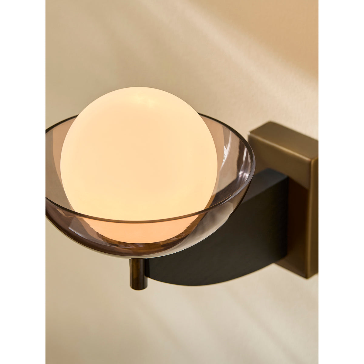 MADE.COM Layla Wall Light - Black Wood