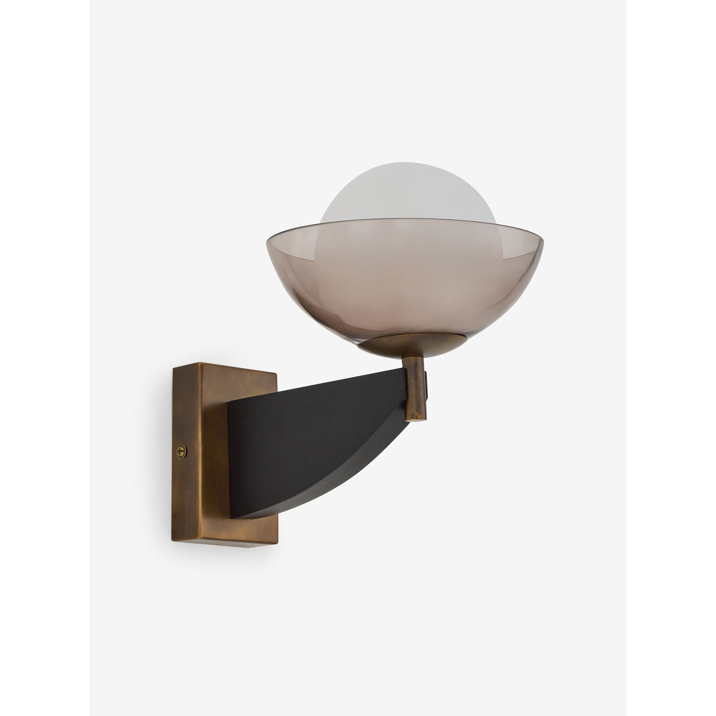 MADE.COM Layla Wall Light - Black Wood